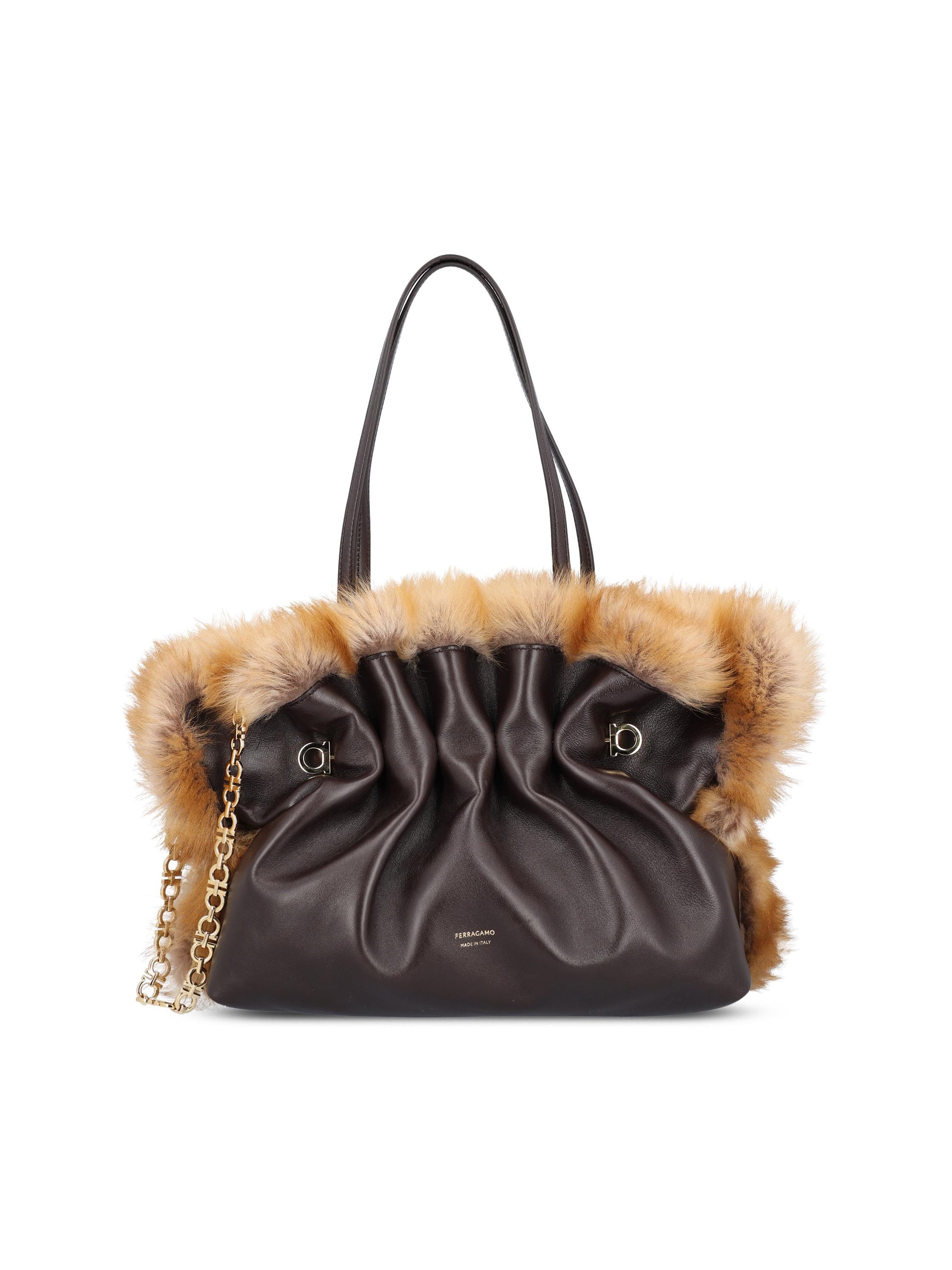 Borsa realizzata in vitello e capretto. 21A313 787845003 SALVATORE FERRAGAMO 