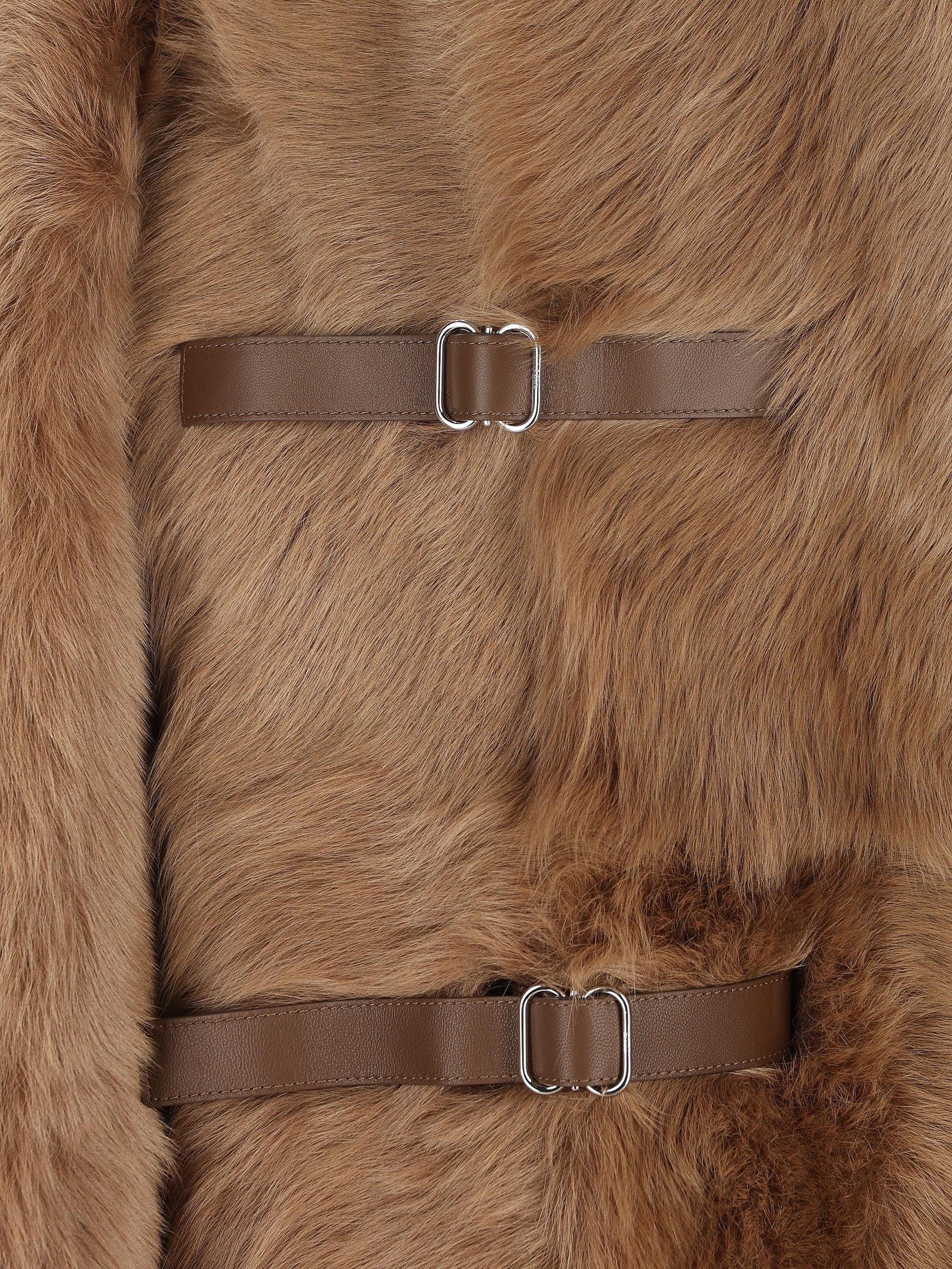 Cappotto oversize in shearling. X1W6051107EXLG S406 TOD'S 