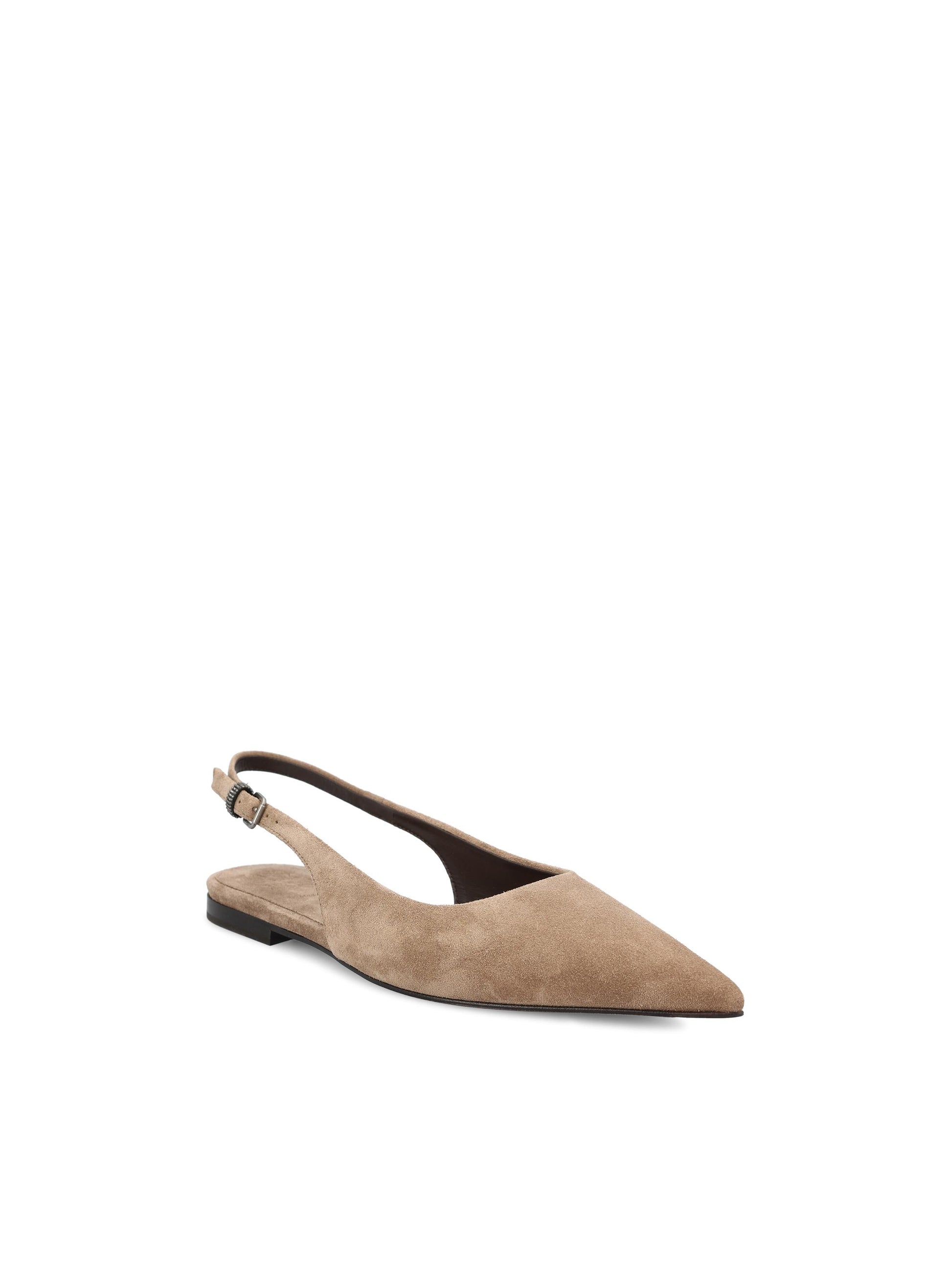 Flats Slingback realizzate in camoscio. MZSFC3178 C8849 BRUNELLO CUCINELLI 