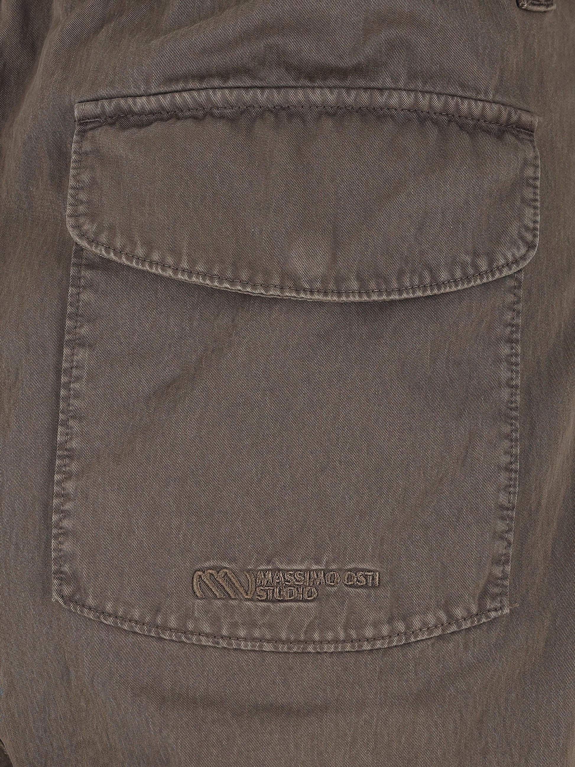 Pantaloni Co/Ny in gabardine tinto in capo 19MMPA006A 000012G922 MASSIMO OSTI STUDIO 