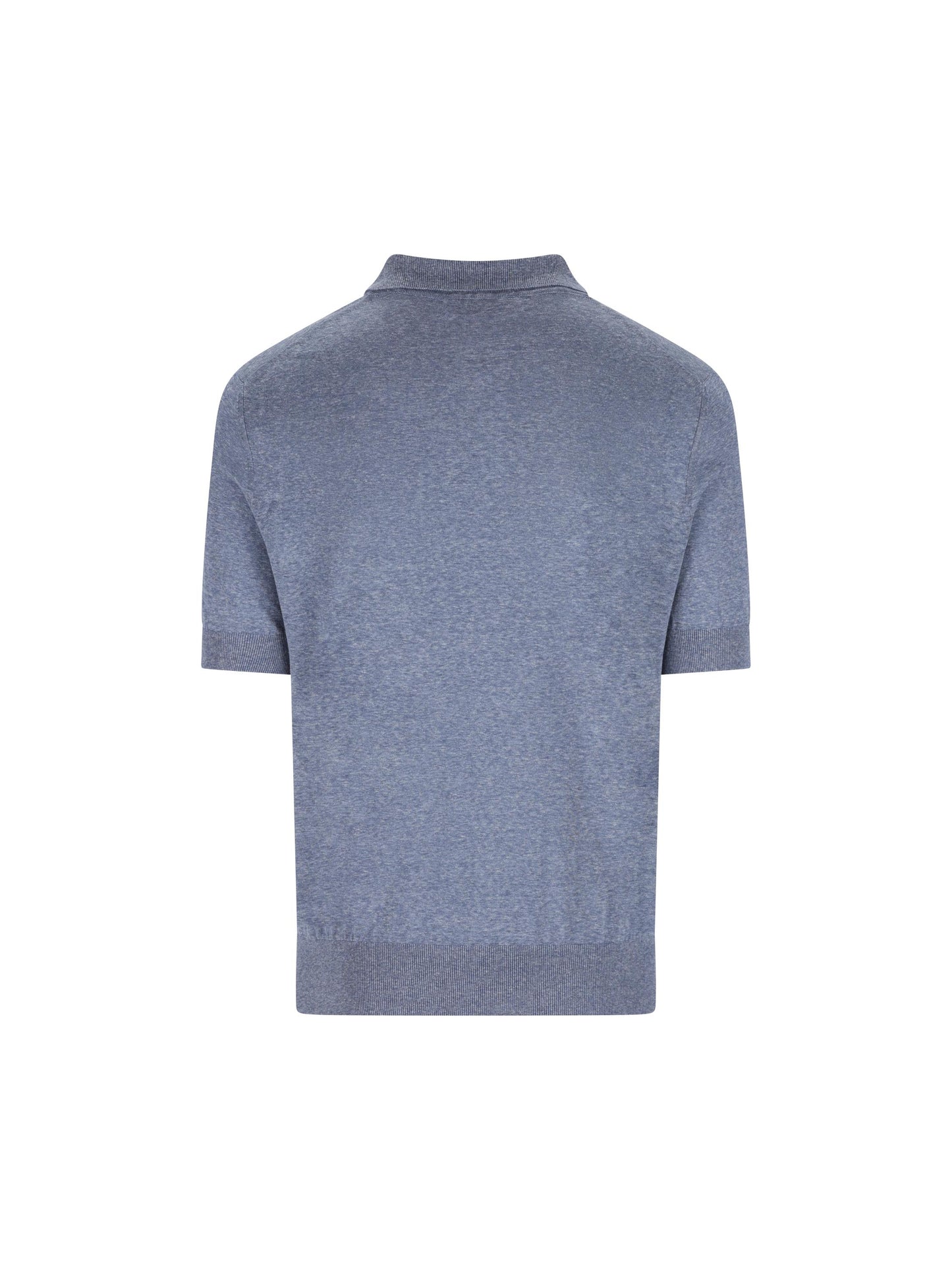 Polo realizzata in lino e seta. MSL806105 C7860 BRUNELLO CUCINELLI 