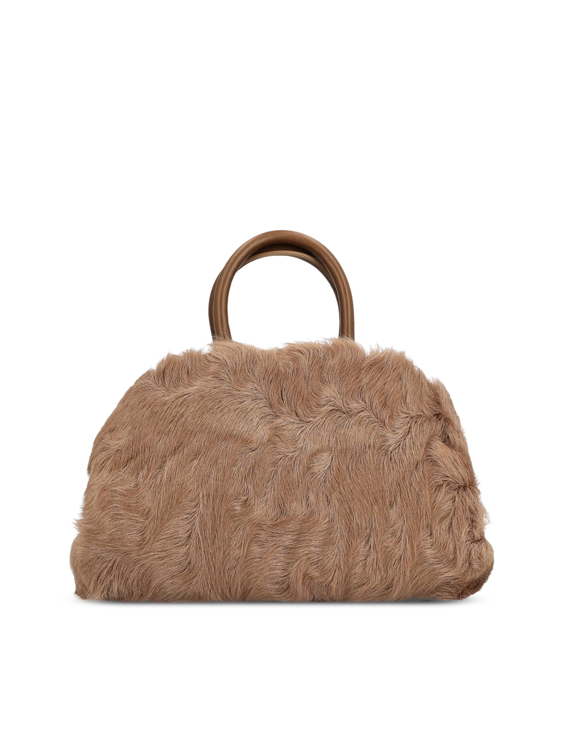 Borsa realizzata in shearling di capretto e vitello. 21A451 787980002 SALVATORE FERRAGAMO 