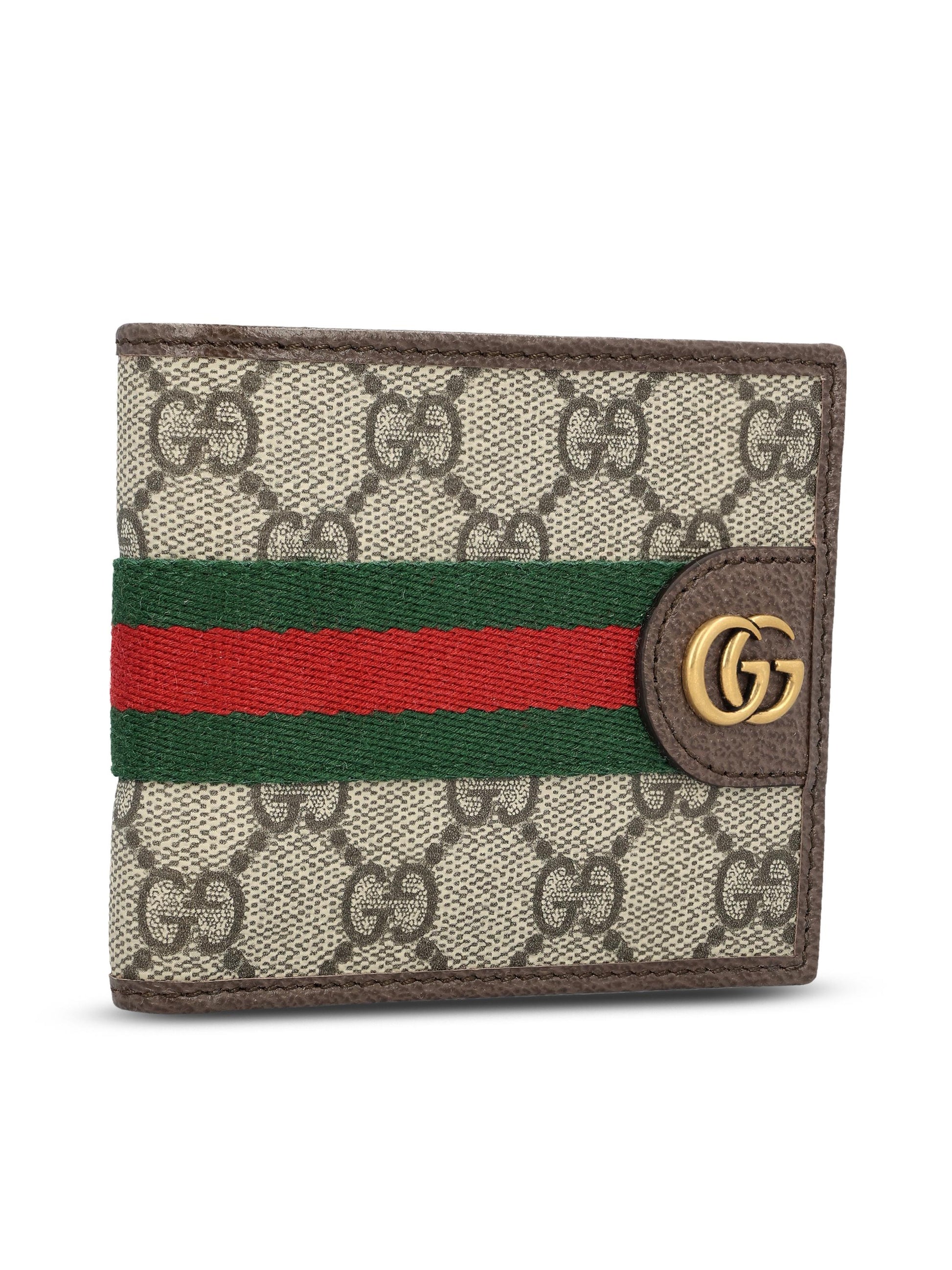 Portafoglio realizzato in tessuto e pelle. 834271 FAEOI9746 GUCCI 