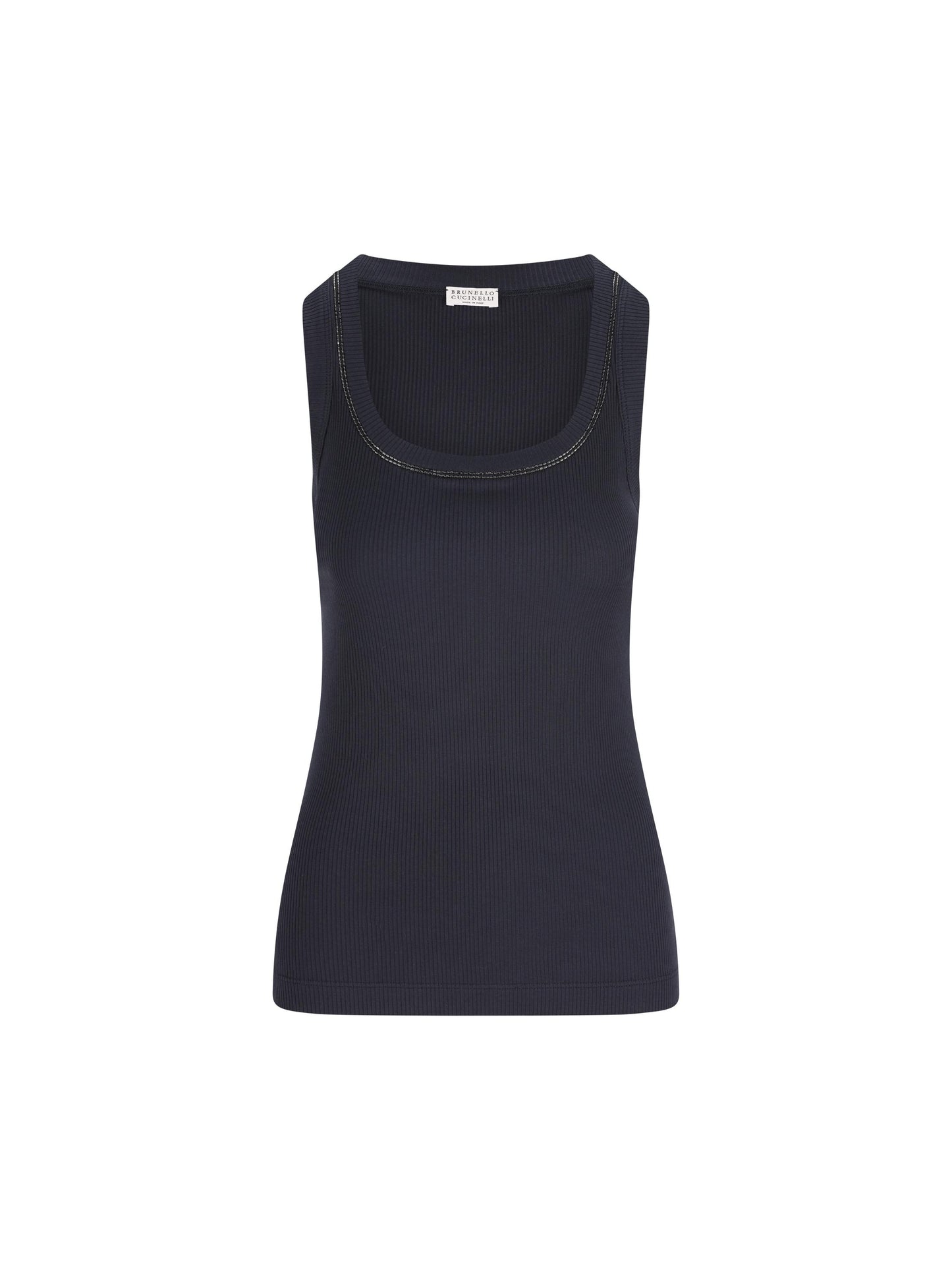 Top realizzato in cotone ed elastan. MG902BW710 C4224 BRUNELLO CUCINELLI 