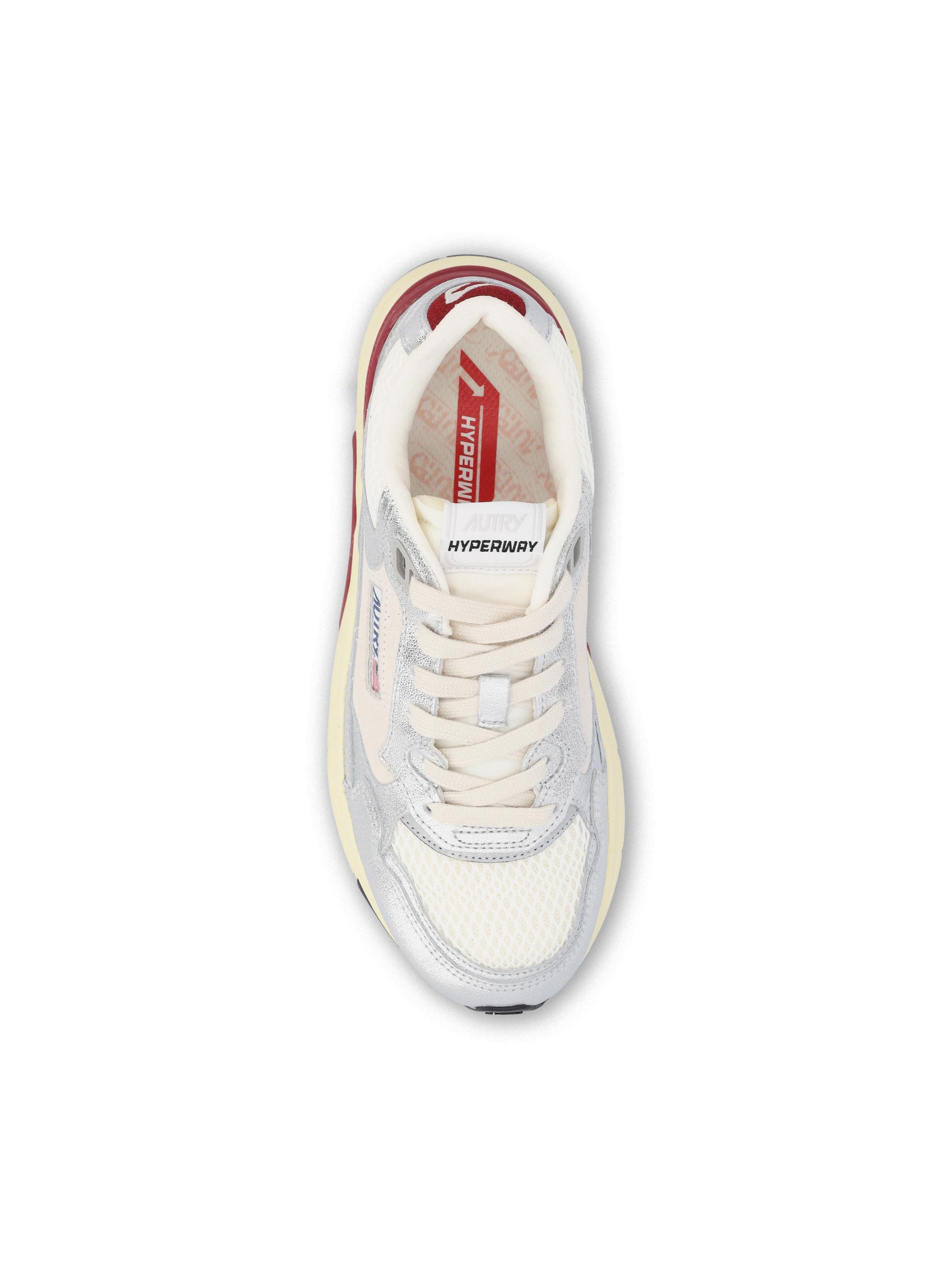 Sneakers Hyperway in pelle laminata, mesh e pelle di capra HYLW EM03 AUTRY 