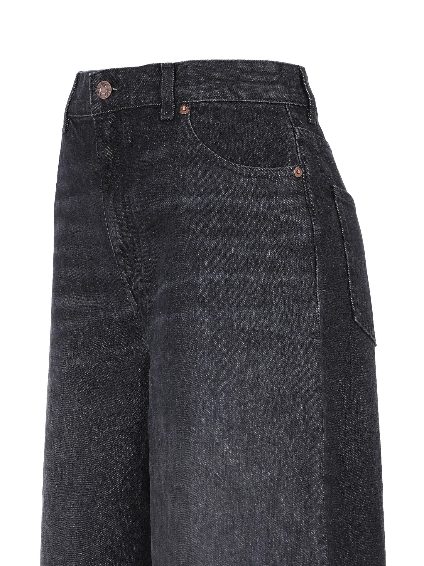 Jeans a gamba ampia e vita alta in denim CH25ADP02156 075 CHLOE' 
