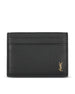 Portacarte realizzato in pelle martellata. 847951 AAET91000 SAINT LAURENT 