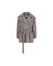 Spolverino corto in cotone grigio 2611121103600 003 MAX MARA 