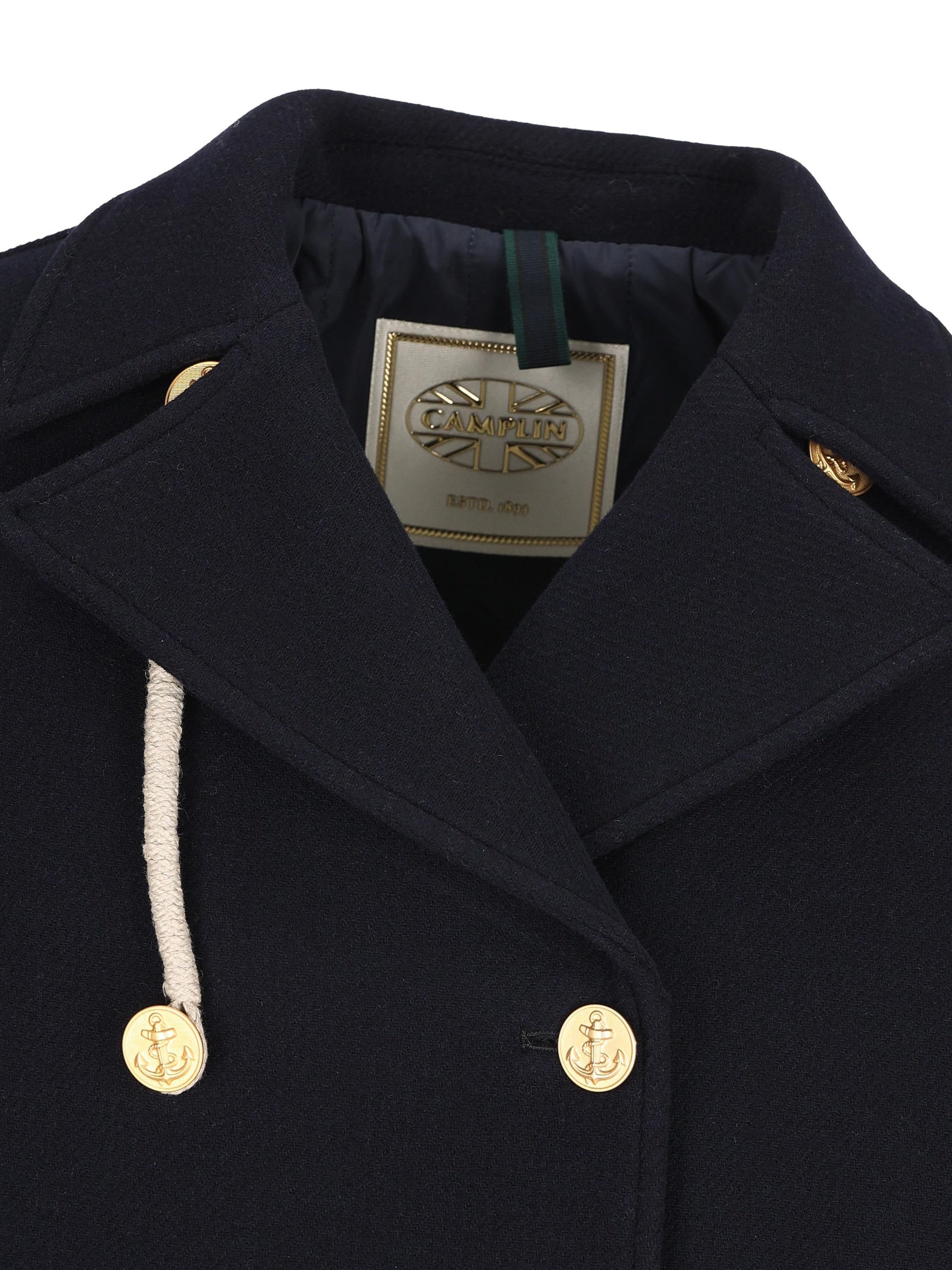 Cappotto realizzato in lana e poliammide. 38300120 BN CAMPLIN 