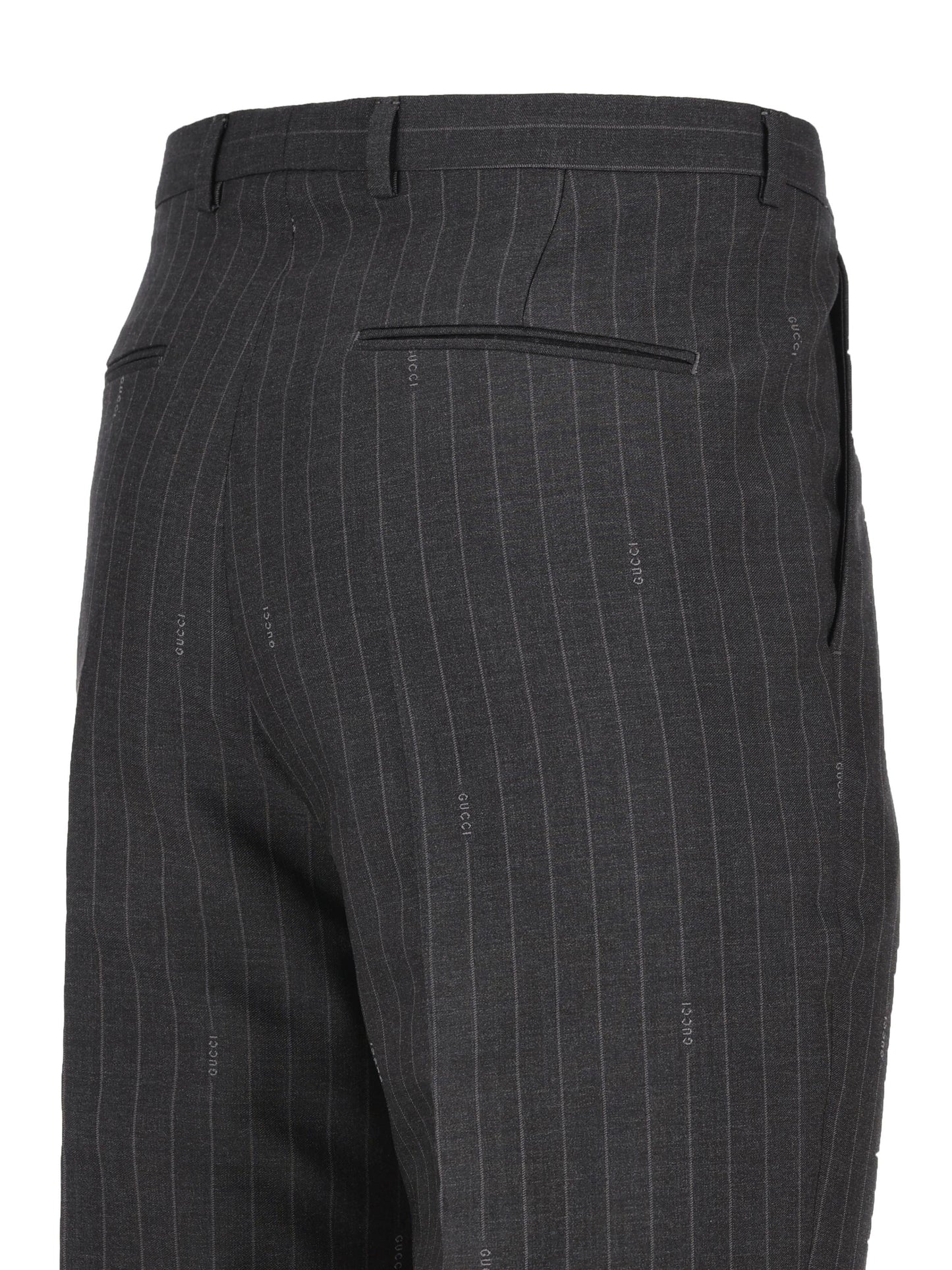 Pantaloni in lana gessata. 814299 Z7AQF1128 GUCCI 