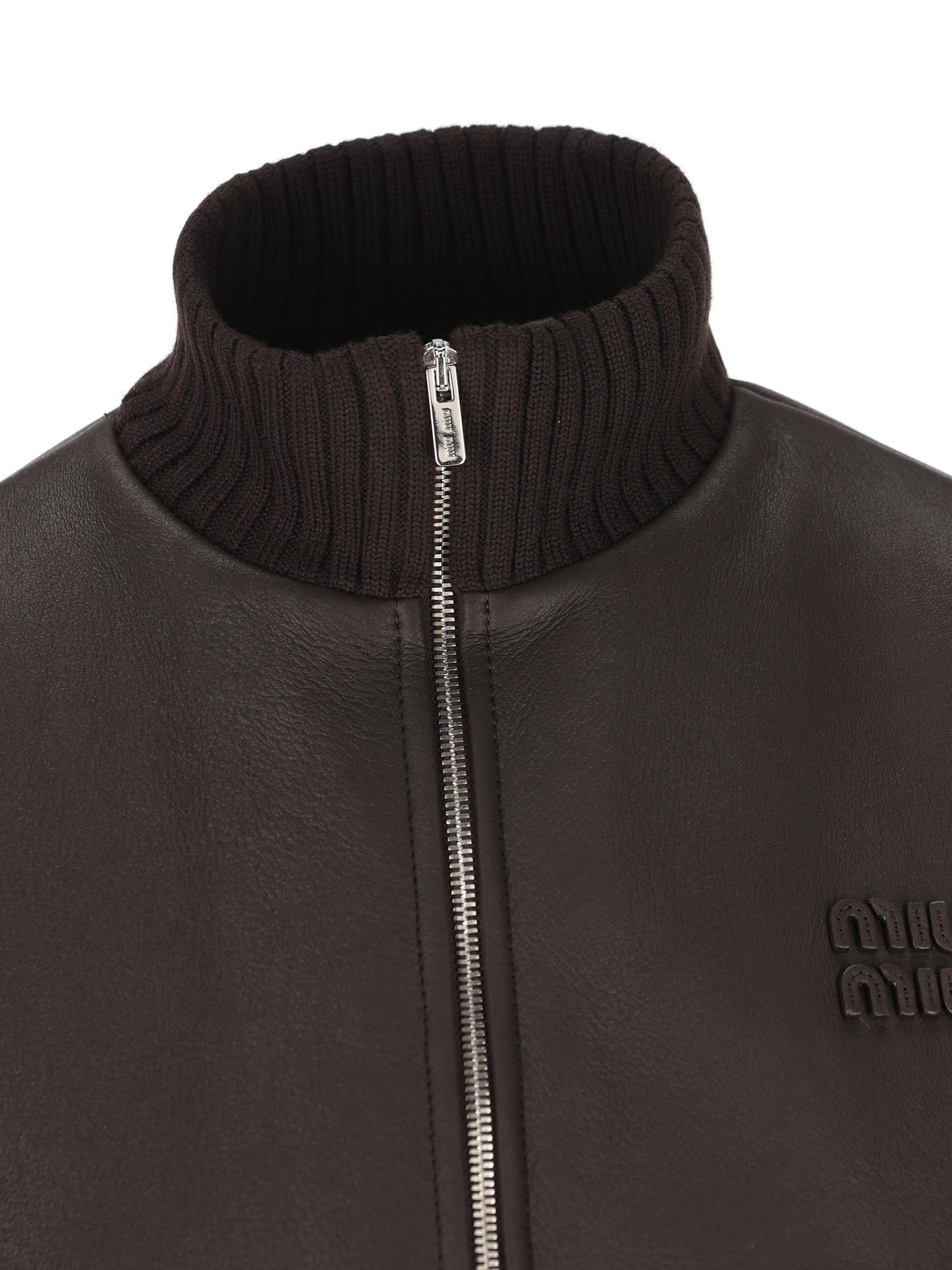 Giacca realizzata in pelle di montone. MPV961 172QF0003 MIU MIU 