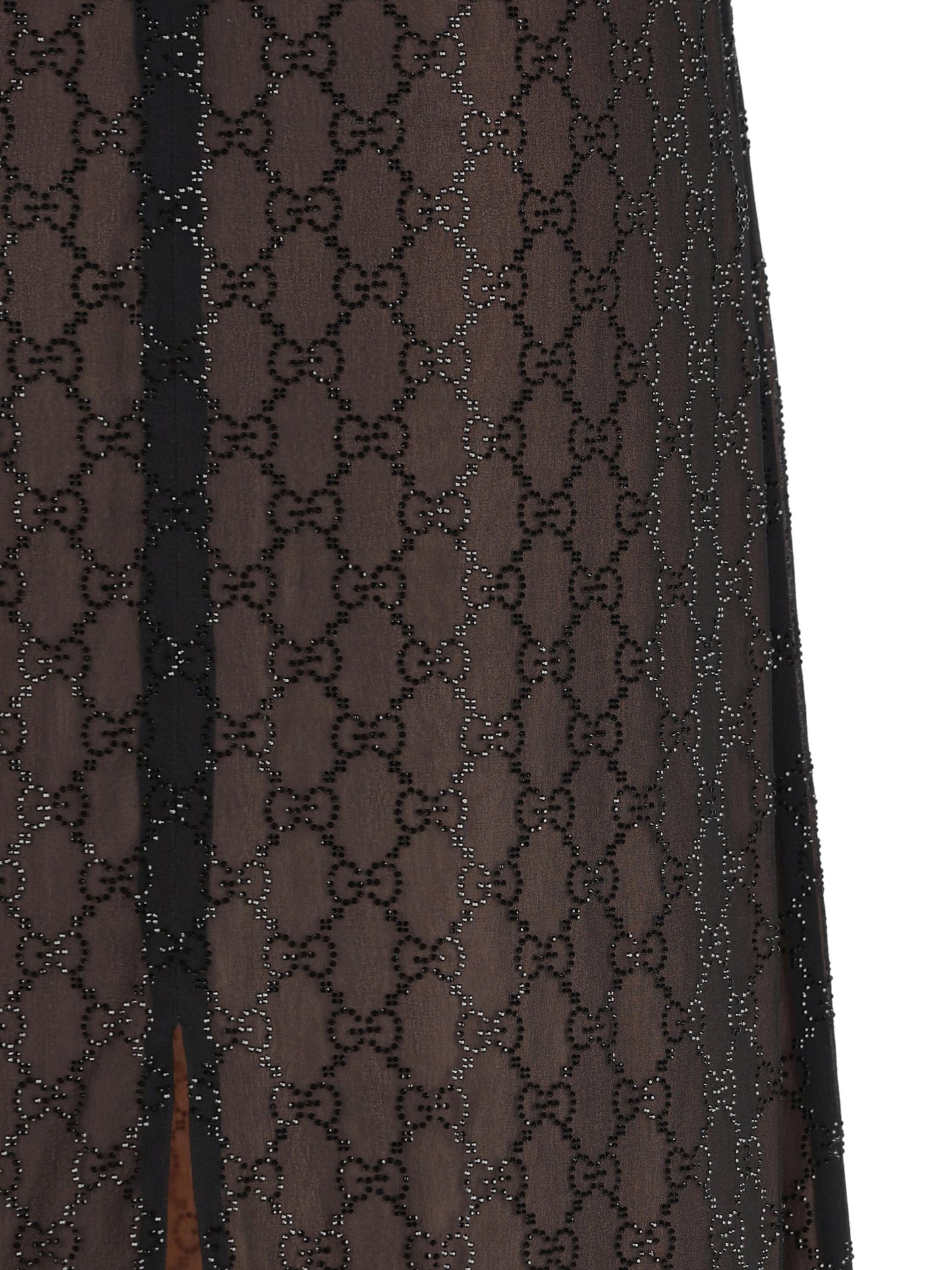 Abito lungo in seta con strass 835616 ZHS041043 GUCCI 