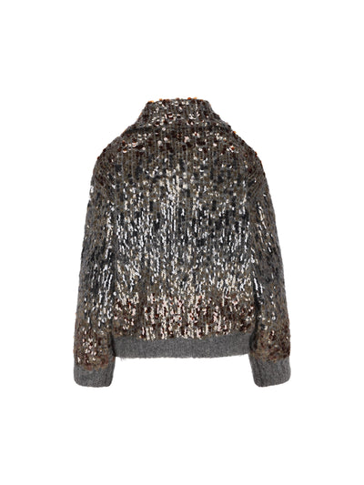 Cardigan realizzato in mohair. M1U375916 C9144 BRUNELLO CUCINELLI 