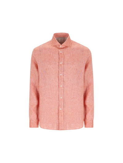 Camicia realizzata in lino. MM6840627Y C148 BRUNELLO CUCINELLI 