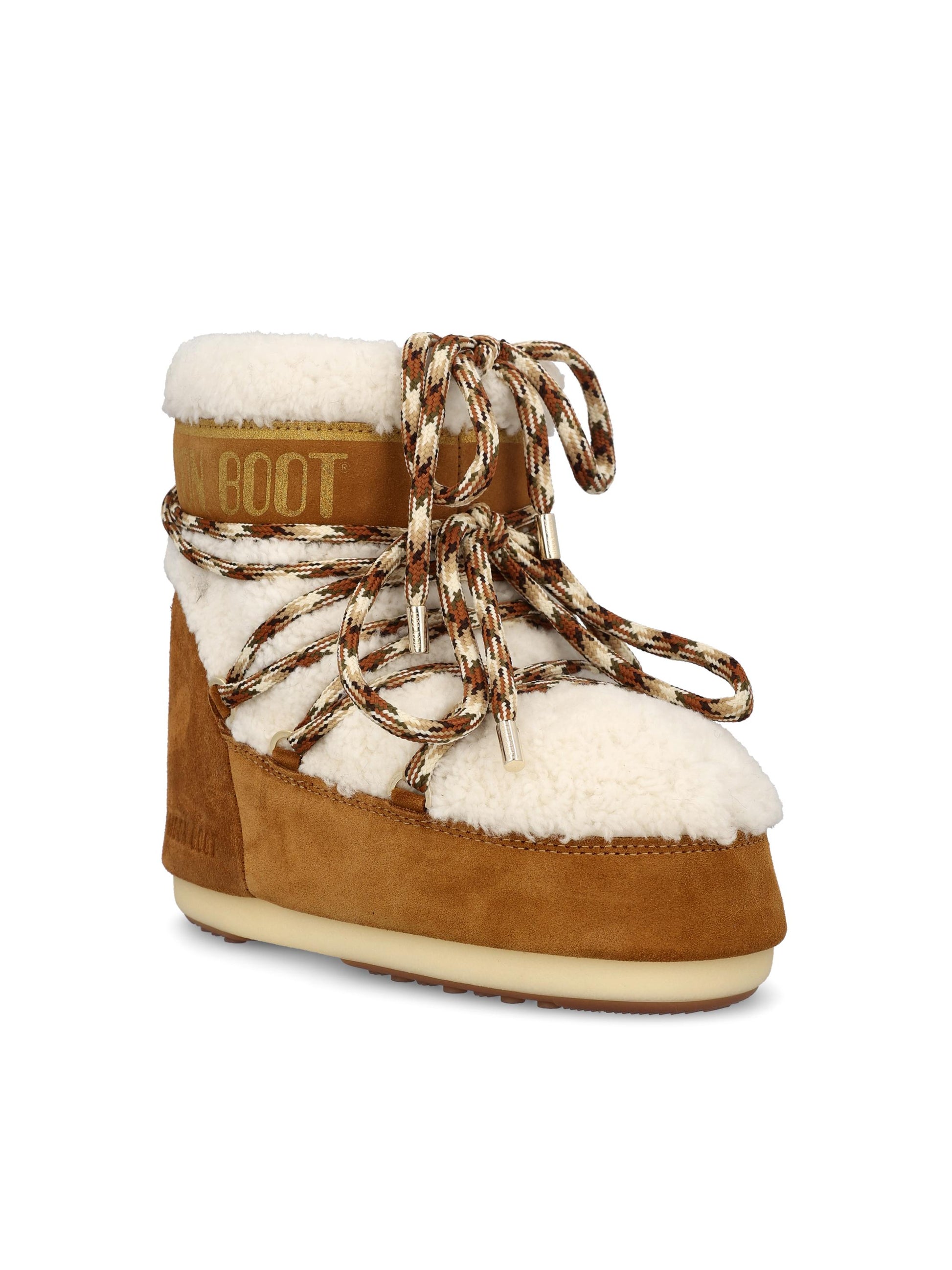 Stivale realizzato in pelle di pecora e pelle scamosciata. 80D1409580 MA03 MOON BOOT 