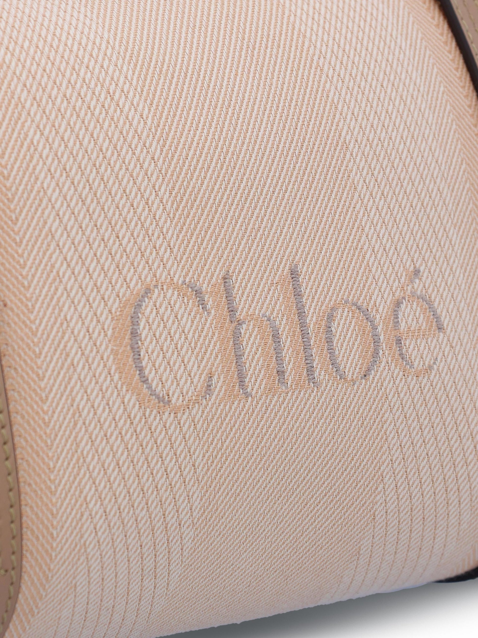 Borsa a spalla Chloé Carry in tela CH25UP566O65 26Y CHLOE' 