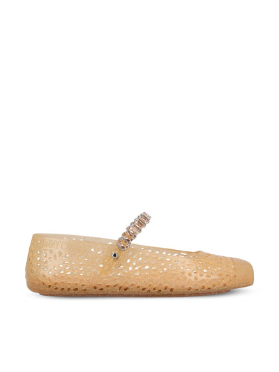 Ballerine in TPU. THE JELLY NTXLIGHT TOFFEE JIMMY CHOO 