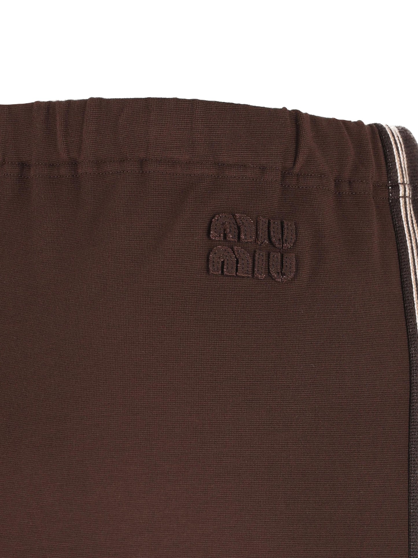 Pantaloni in maglia punto stoffa MP1935 18FQF0324 MIU MIU 