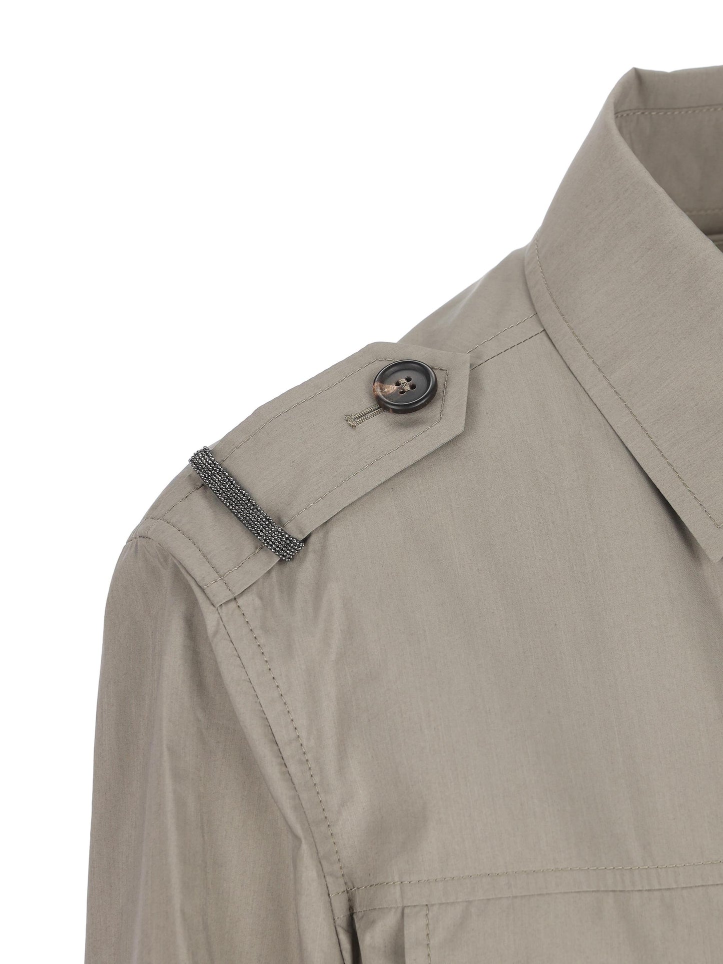 Outerwear in popeline di cotone. MR4577856 C6539 BRUNELLO CUCINELLI 