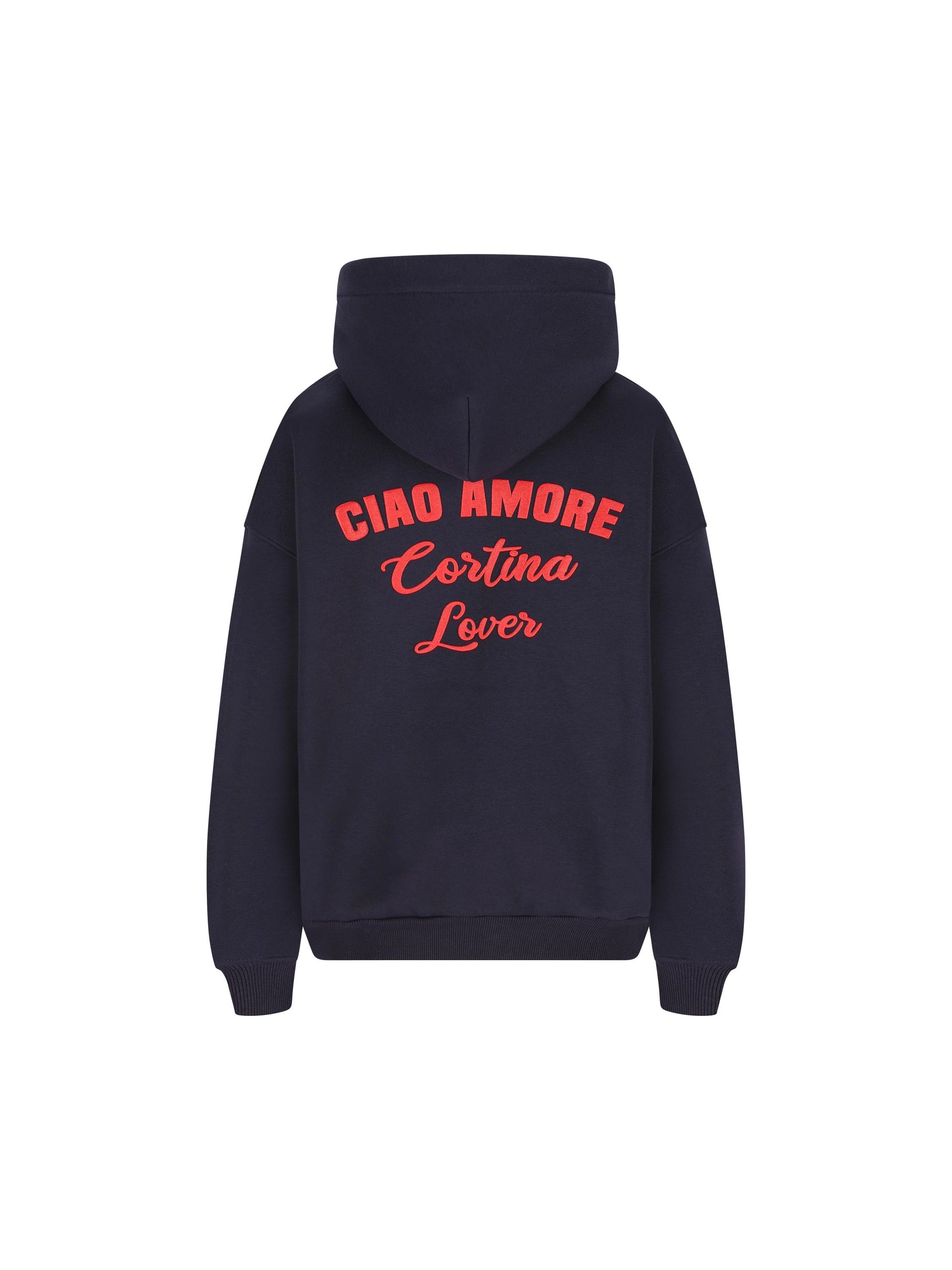 Felpa con cappuccio Ciao Amore Cortina Lover F25ET2322K 03 GIADA BENINCASA 