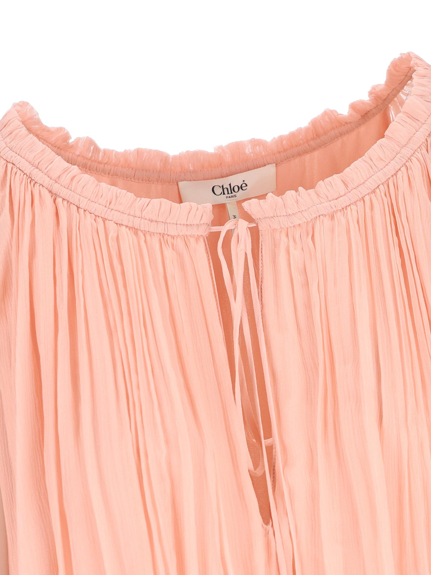 Mini abito con mantella in mussola di seta CH26SRO02001 6L6 CHLOE' 