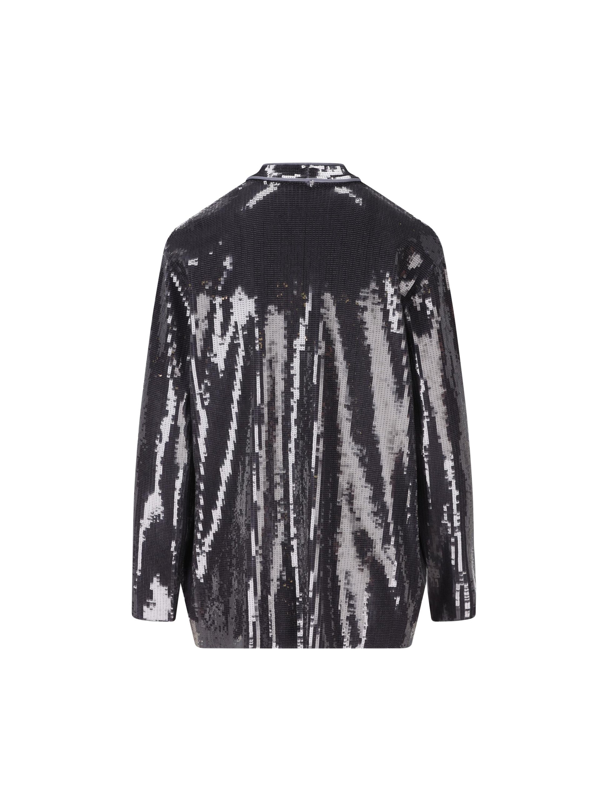 Giacca con paillette squadrate 13H795 788657001 SALVATORE FERRAGAMO 