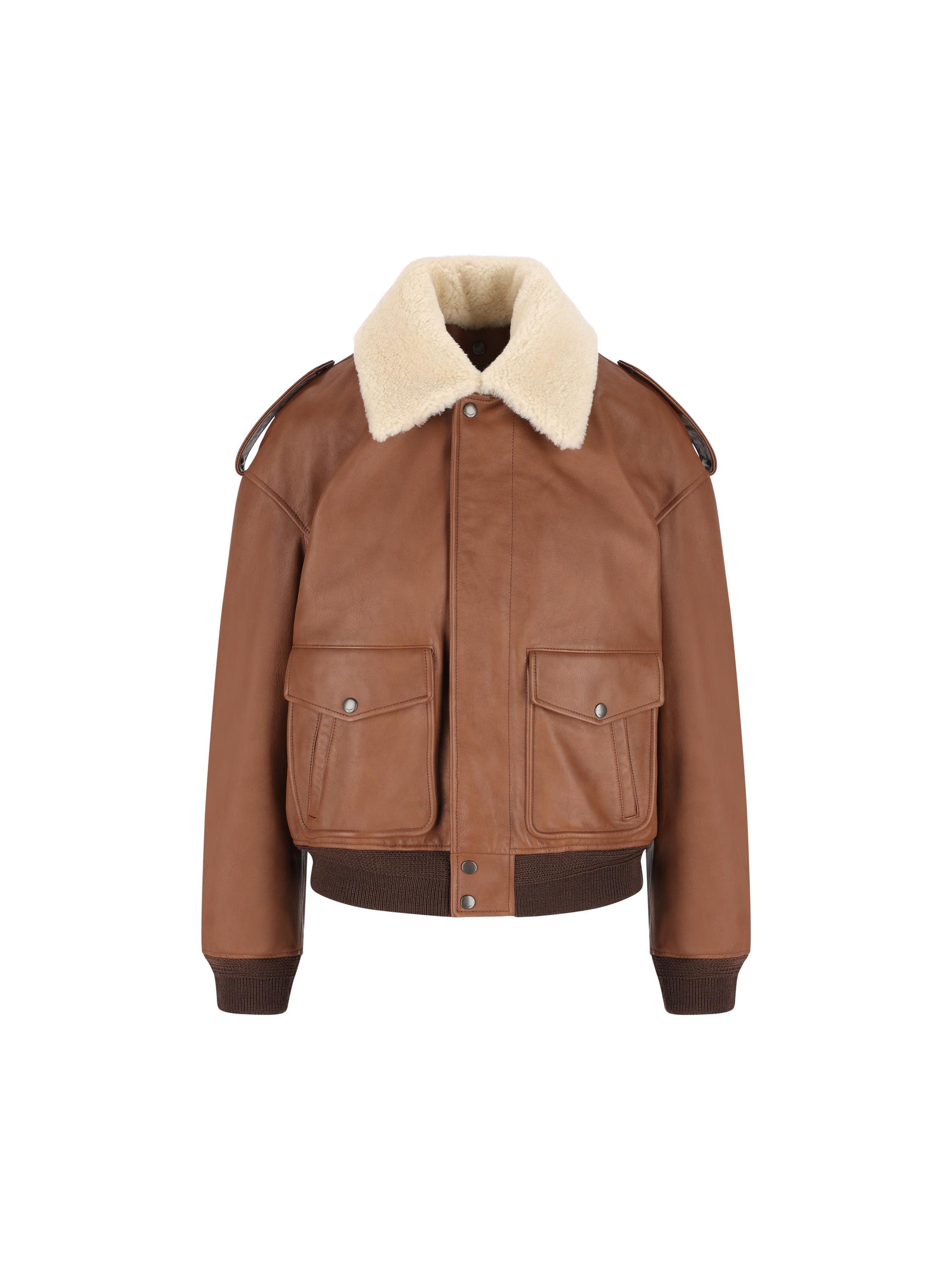 Bomber realizzato in pelle di vitello. 843525 YCTE22146 SAINT LAURENT 