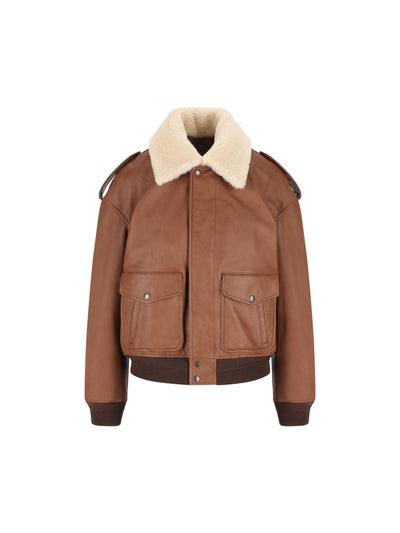 Bomber realizzato in pelle di vitello. 843525 YCTE22146 SAINT LAURENT 