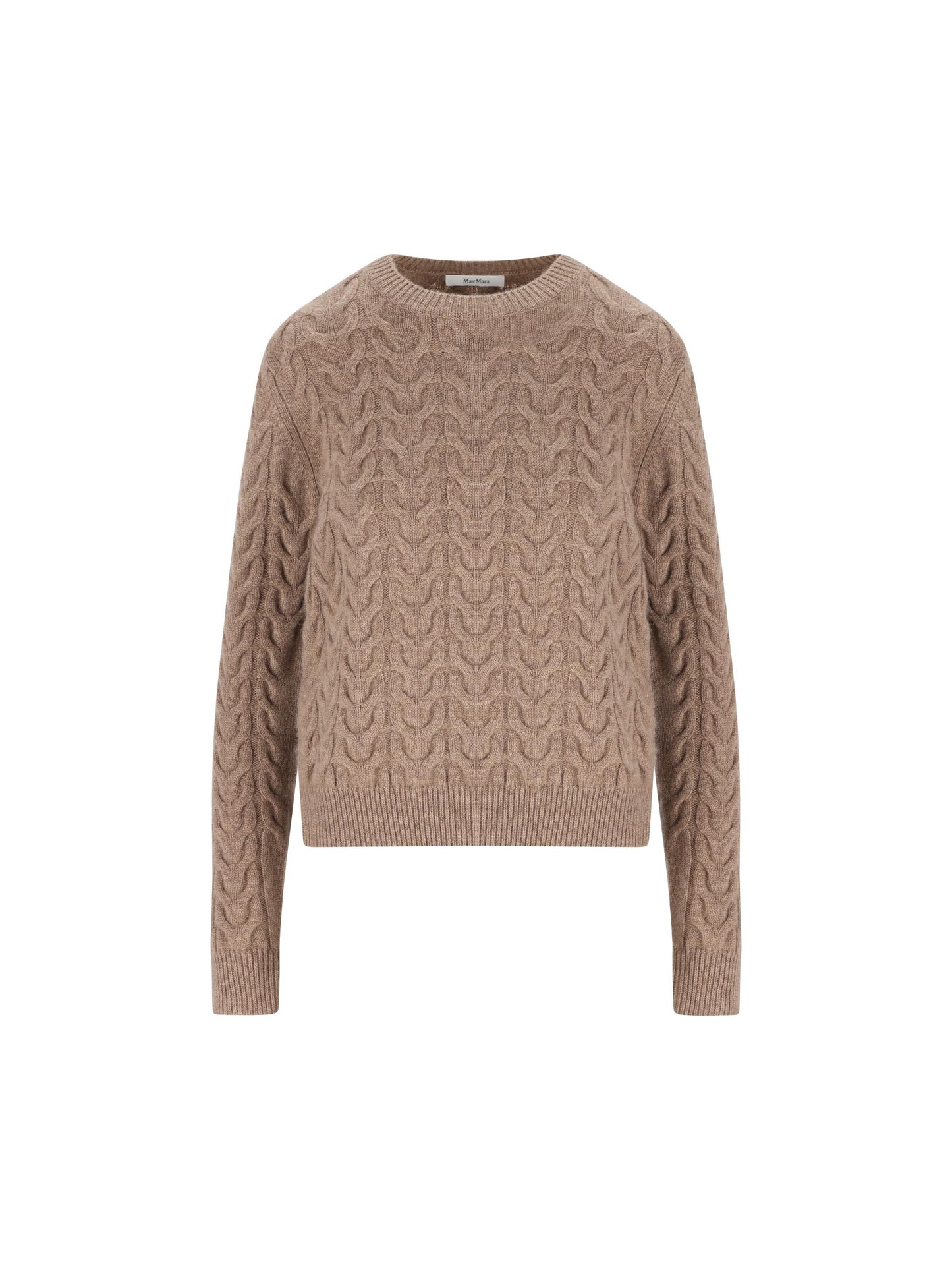 Pullover Max Mara in puro cashmere con lavorazione treccia 2521366032600 002 MAX MARA 