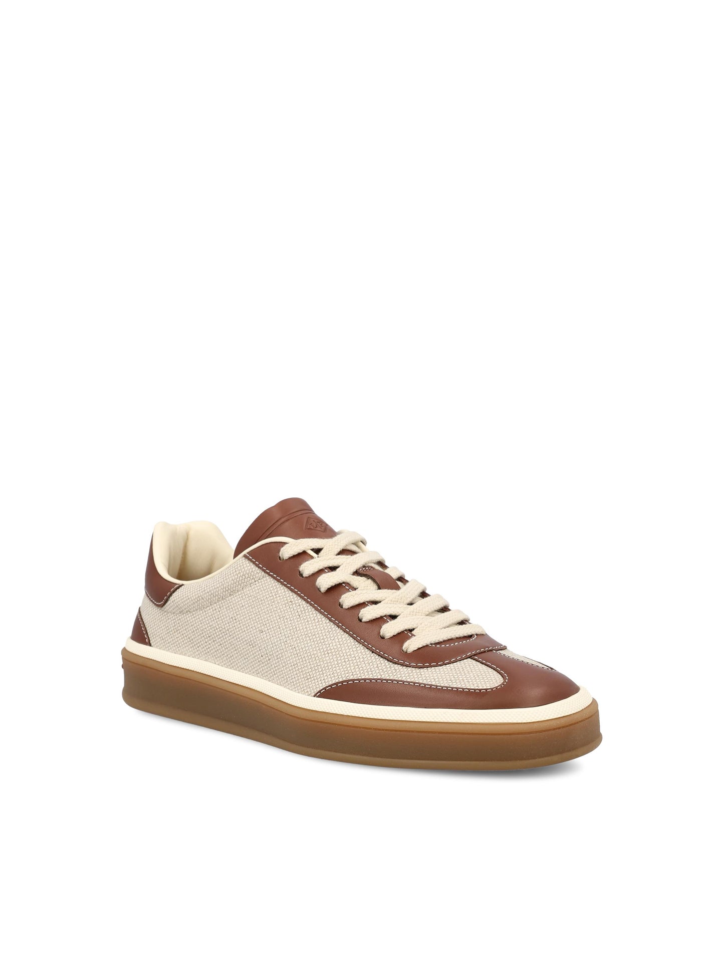 Sneakers realizzate in suede e lino. FSW0085 B4AU LORO PIANA 