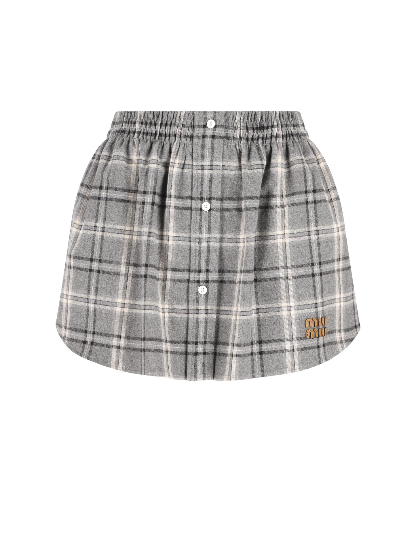 Minigonna realizzata in cotone. MG2603 1807F0480 MIU MIU 
