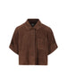 Camicia a maniche corte in pelle di capra. S616Y31L05 3110 LOEWE - PAULA'S IBIZA 