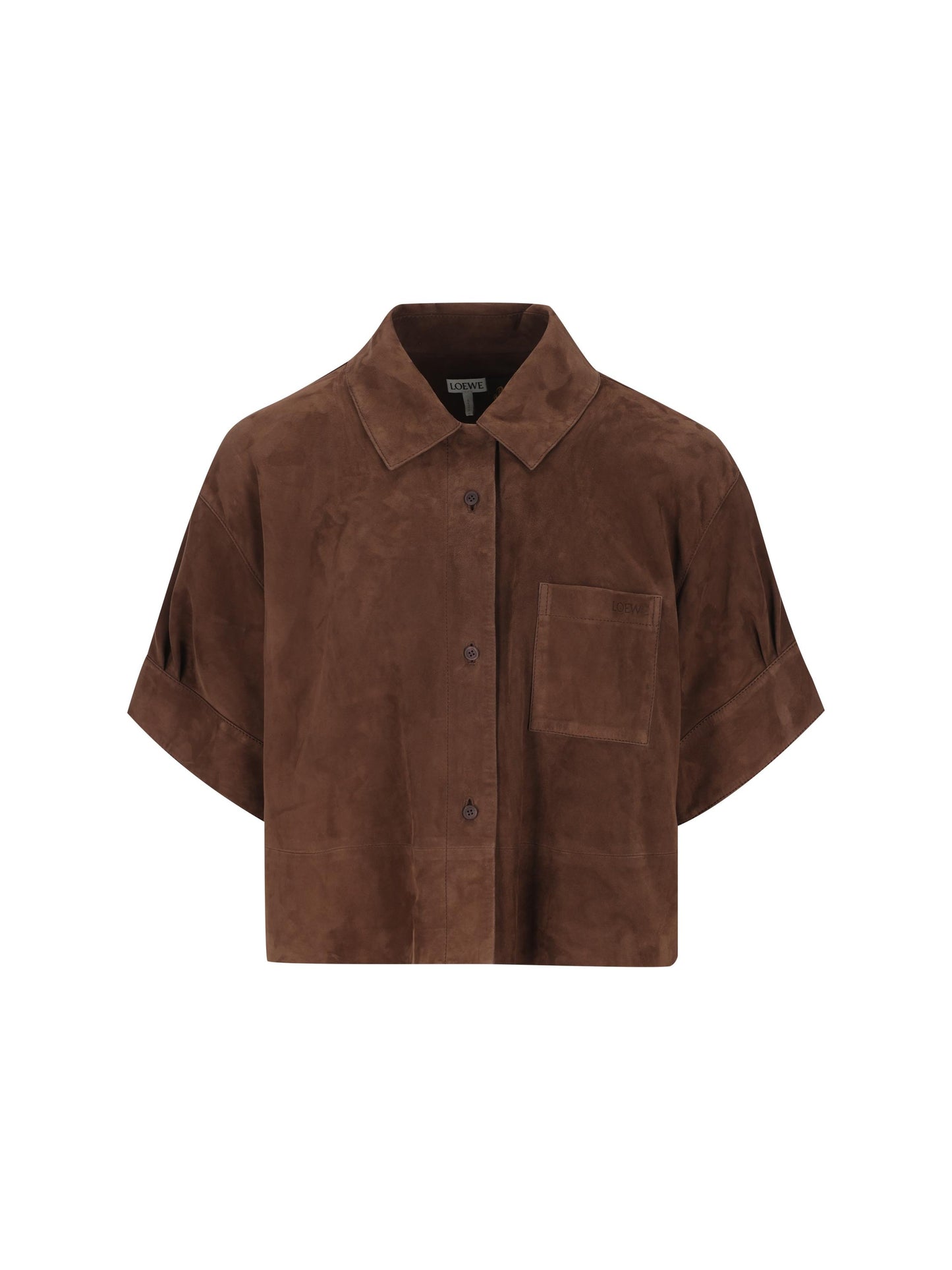 Camicia a maniche corte in pelle di capra. S616Y31L05 3110 LOEWE - PAULA'S IBIZA 