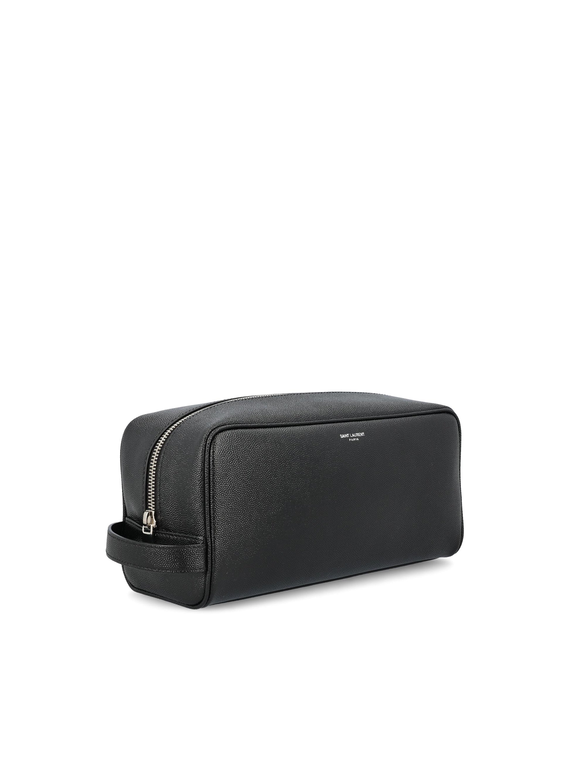 Beauty Case in Pelle Goffrata Grain de Poudre 609347 1GF0N1000 SAINT LAURENT 