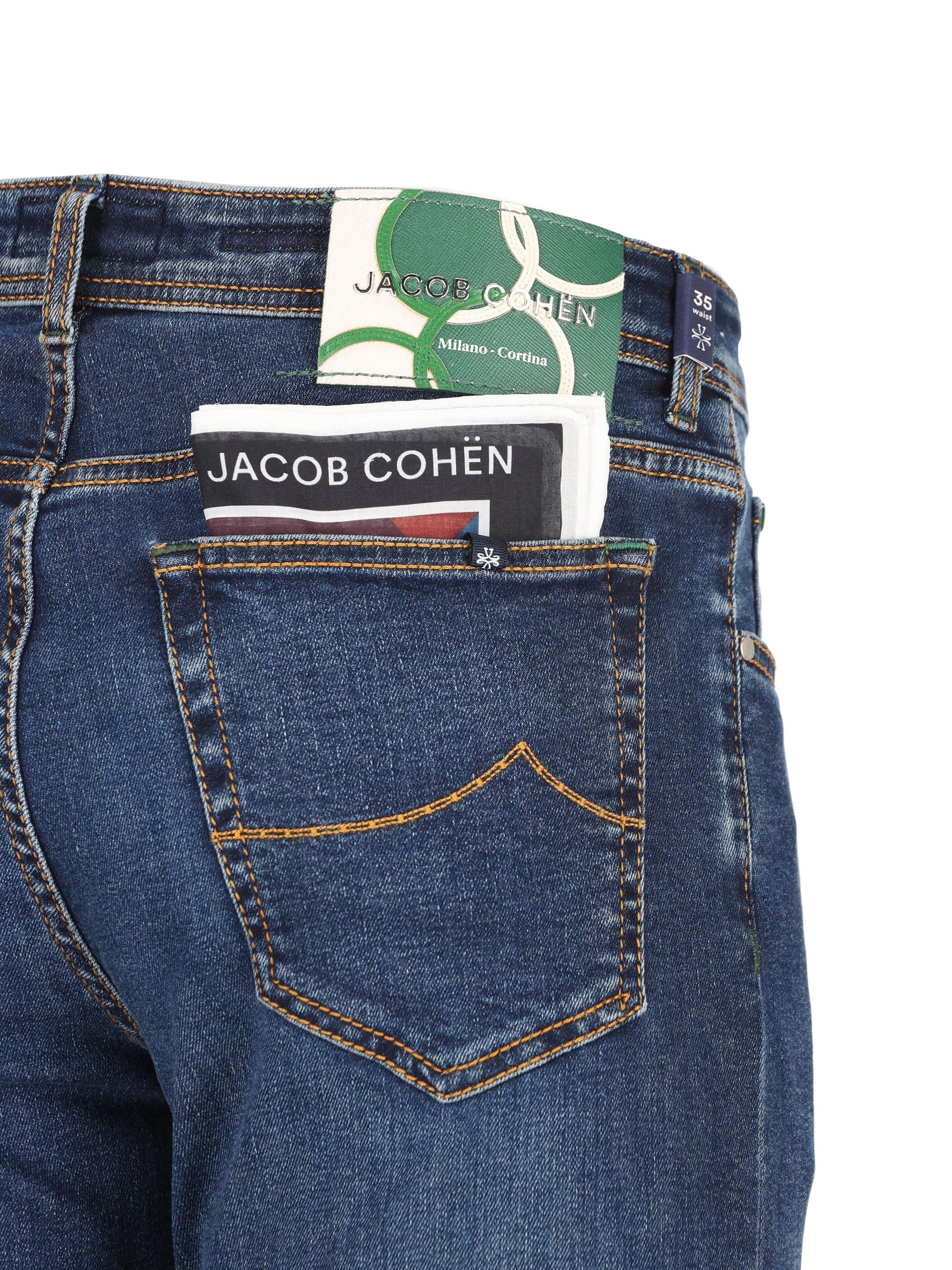Jeans 5 tasche Bard regular-slim Fast in denim power stretch QM009066 P0024S1100D JACOB COHËN 