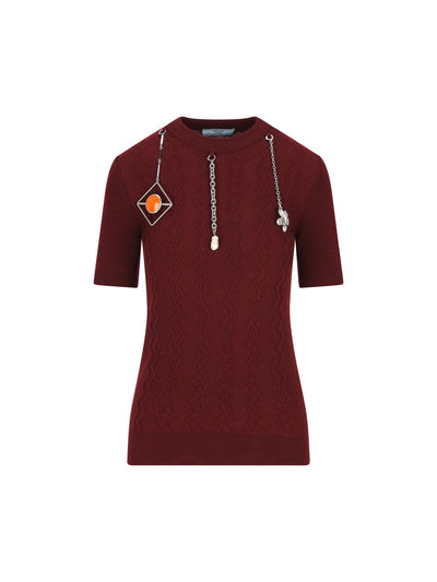 Maglia realizzata in lana vergine. P24V2H 17KDF0399 PRADA 