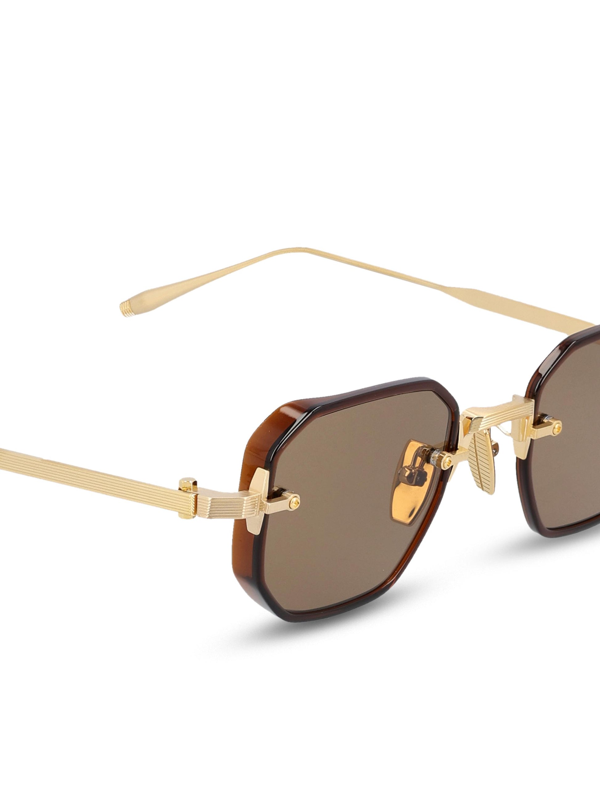 Occhiali da sole realizzati in acetato e titanio. AKS-307B-47 GLD - BRN AKONI 