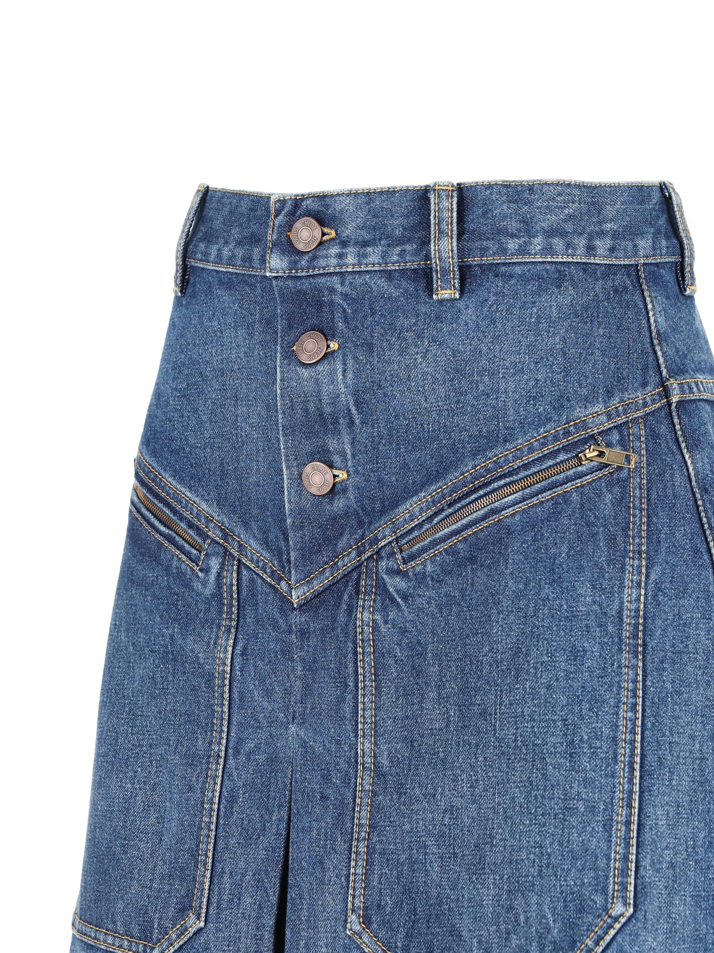 Gonna realizzata in denim. CH25ADJ01251 427 CHLOE' 