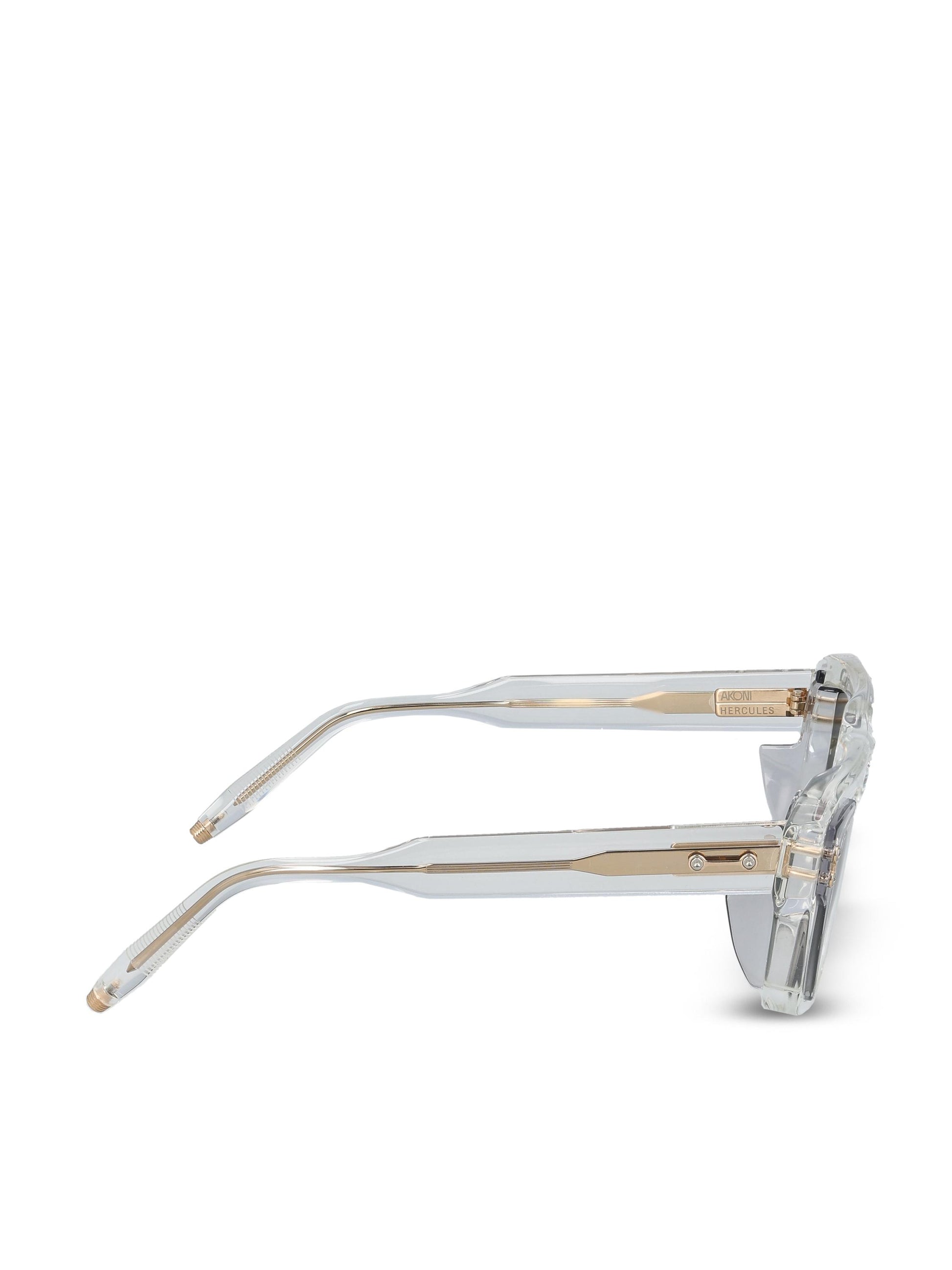 Occhiali da sole realizzati in acetato giapponese. AKS-105Z-54 CLR - GRY AKONI 