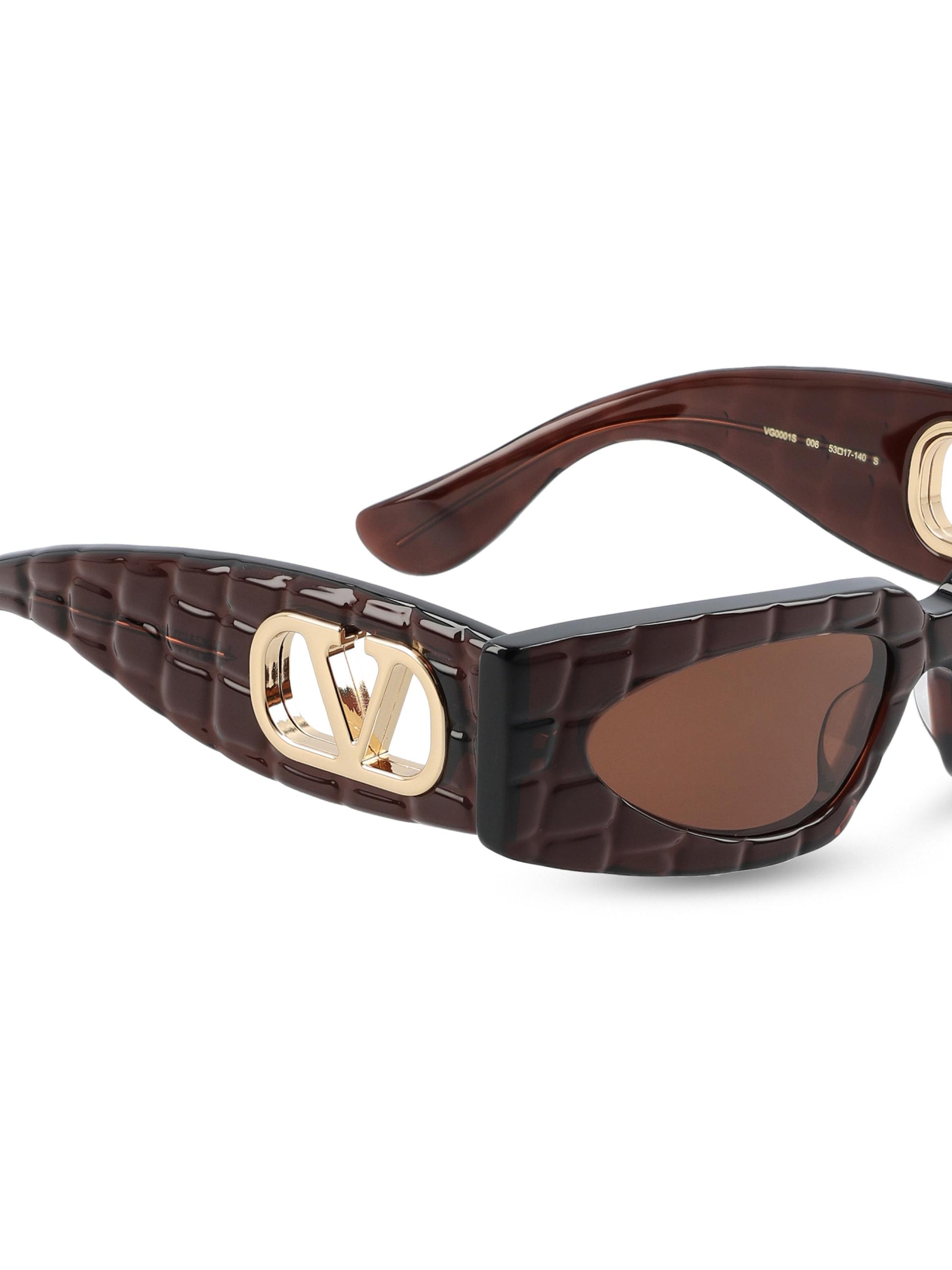 Occhiali da sole in acetato. VG0001S-006 BROWN-BROWN-BROWN VALENTINO GARAVANI 