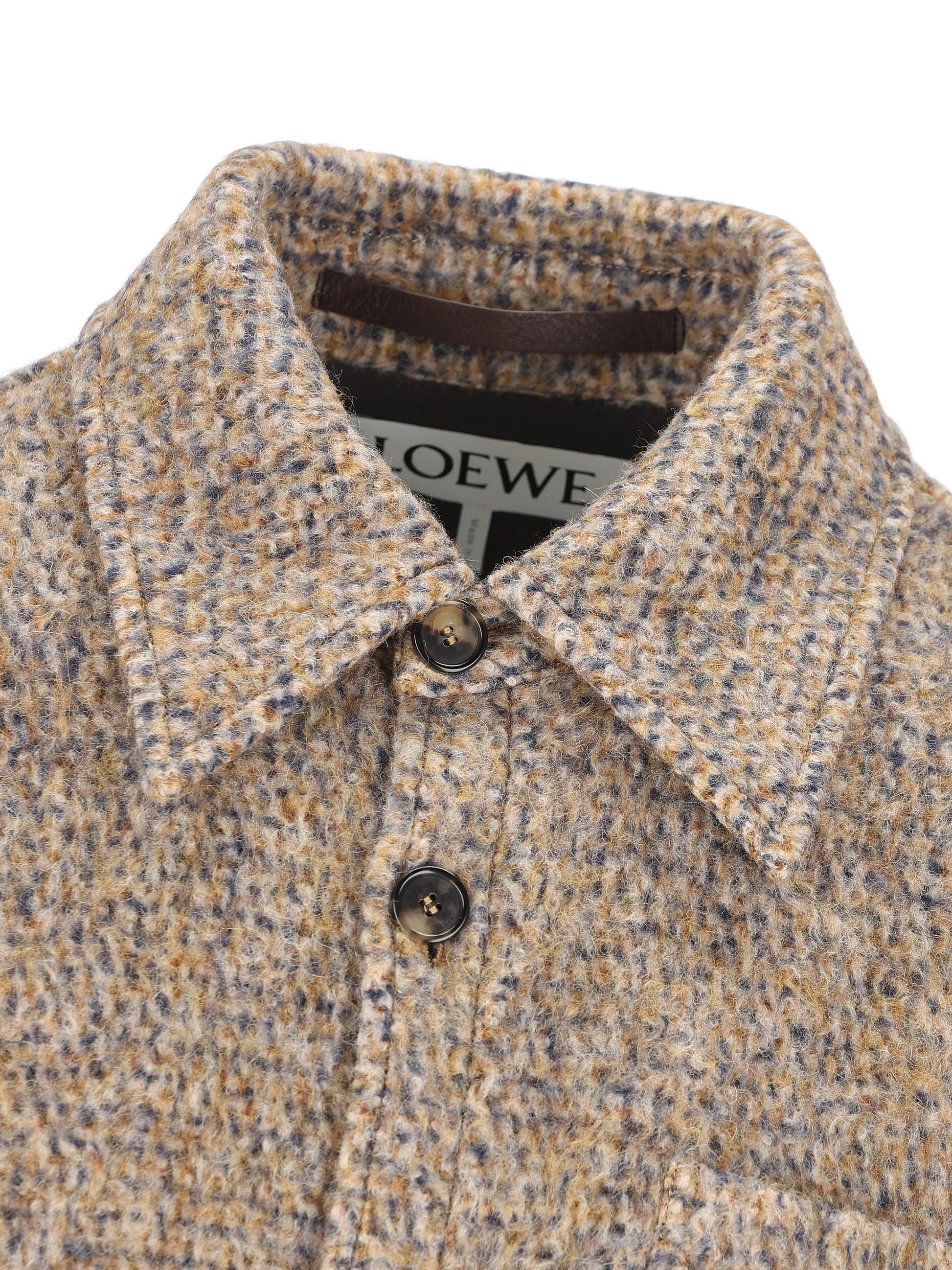 Overshirt realizzata in lana e poliammide. H526Y02X55 6853 LOEWE 