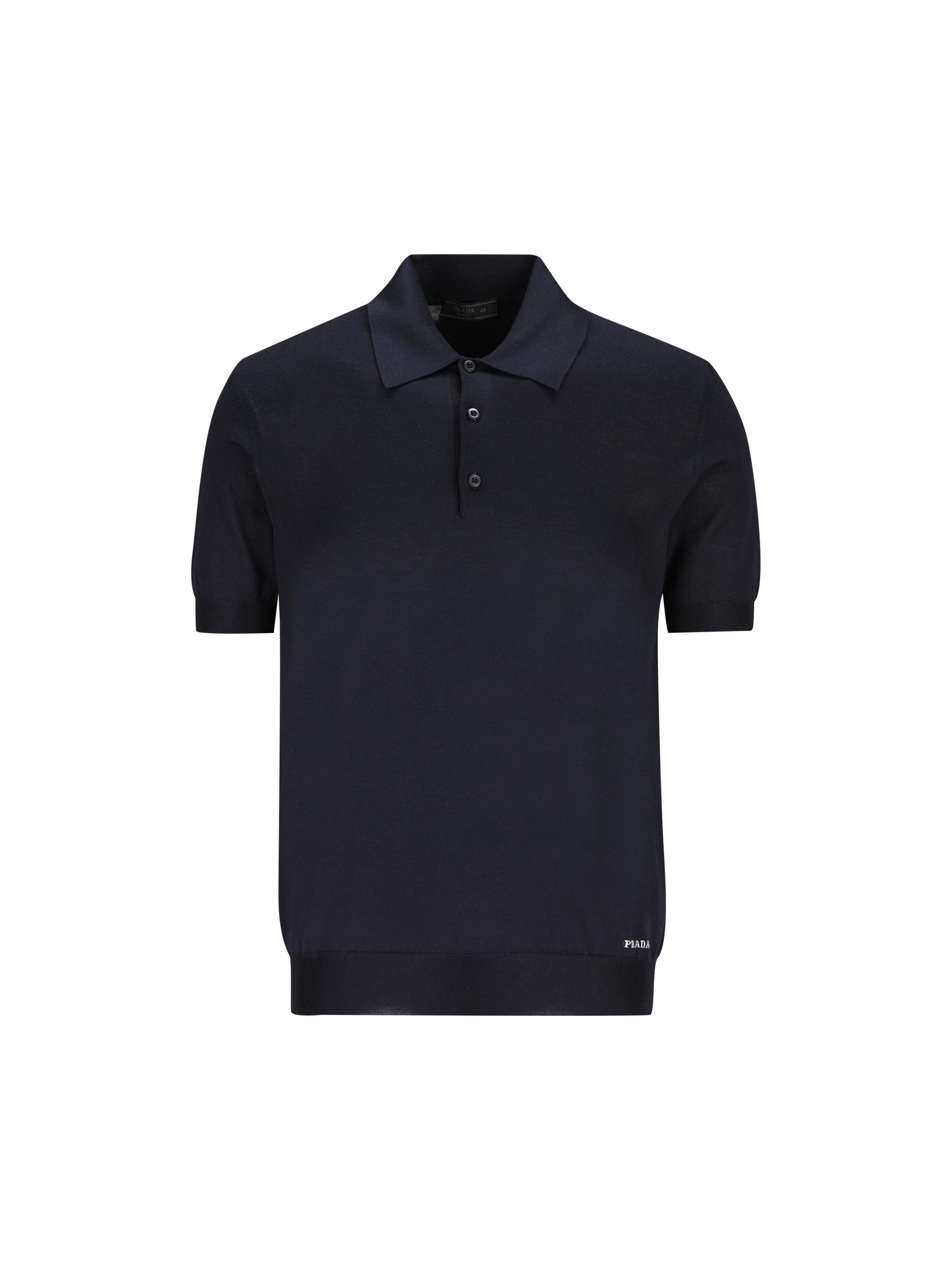 Polo realizzata in seta riciclata. UMB925 16AIF0008 PRADA 