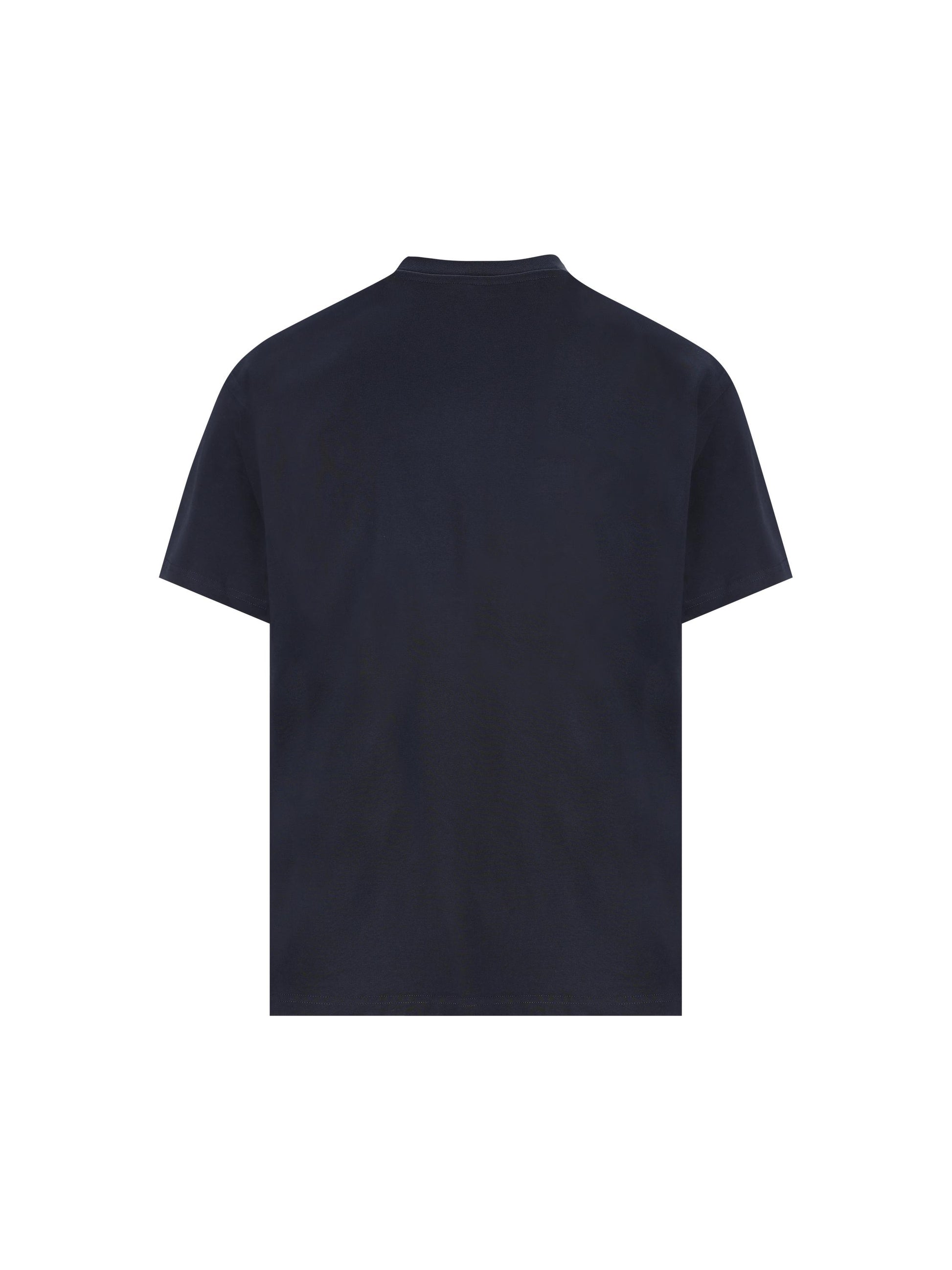 T-shirt GIVENCHY Paris in cotone blu navy e bianco BM71NK3YRS 411 GIVENCHY 