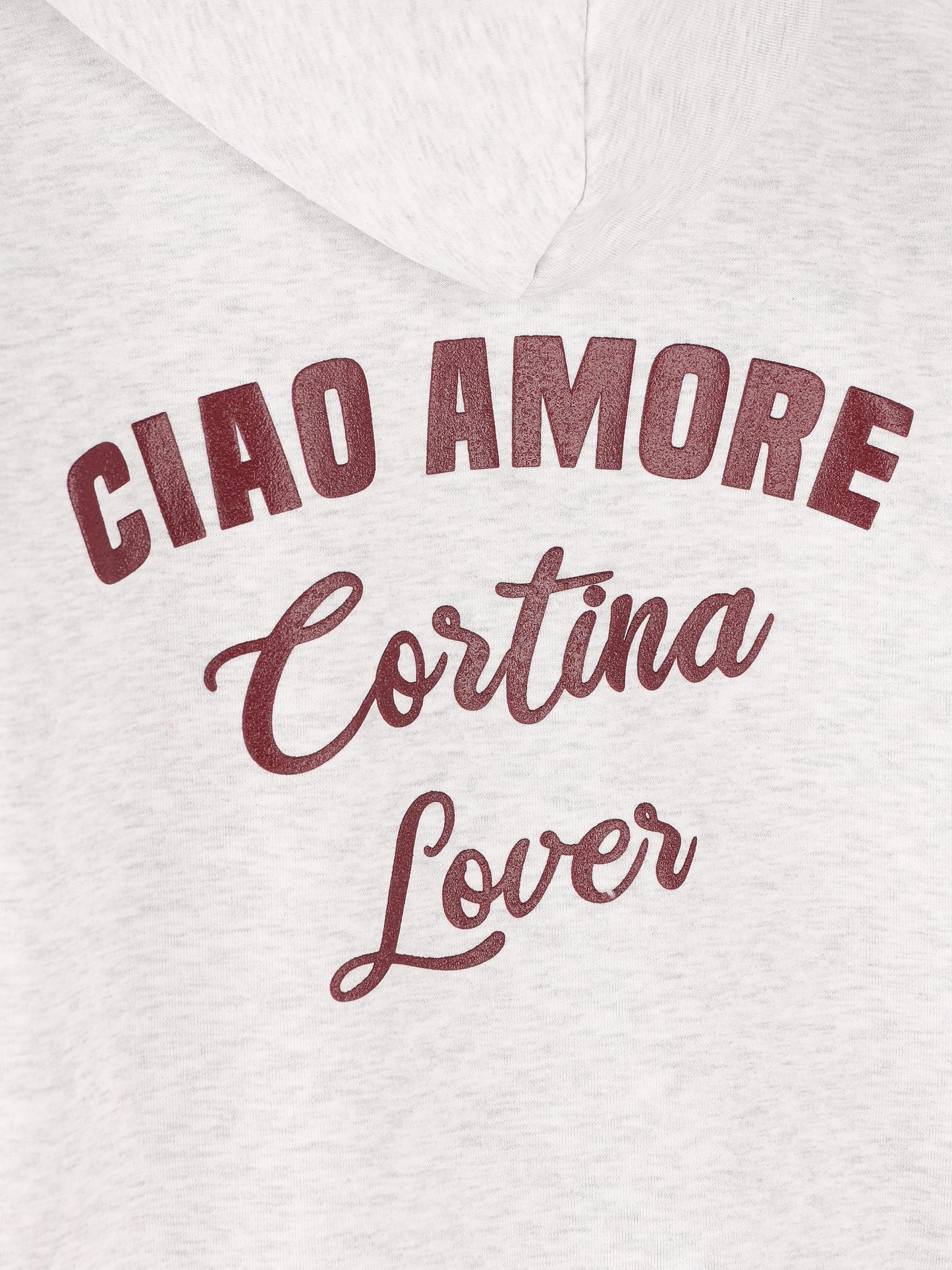 Felpa con cappuccio Ciao Amore Cortina Lover F25ET2322K 38 GIADA BENINCASA 