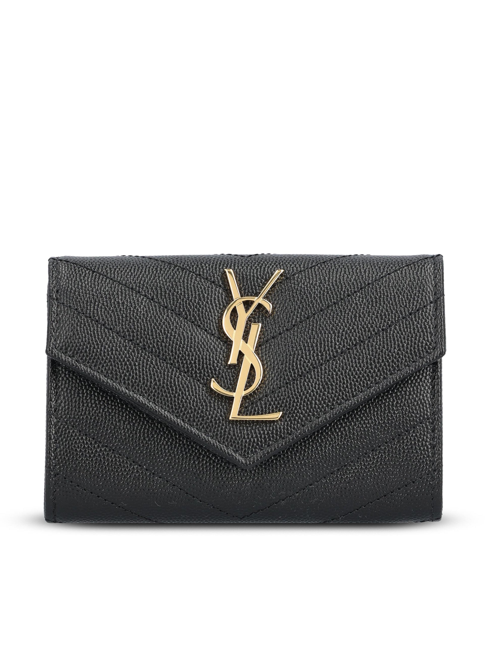 Portafoglio realizzato in pelle. 414404 BOW011000 SAINT LAURENT 