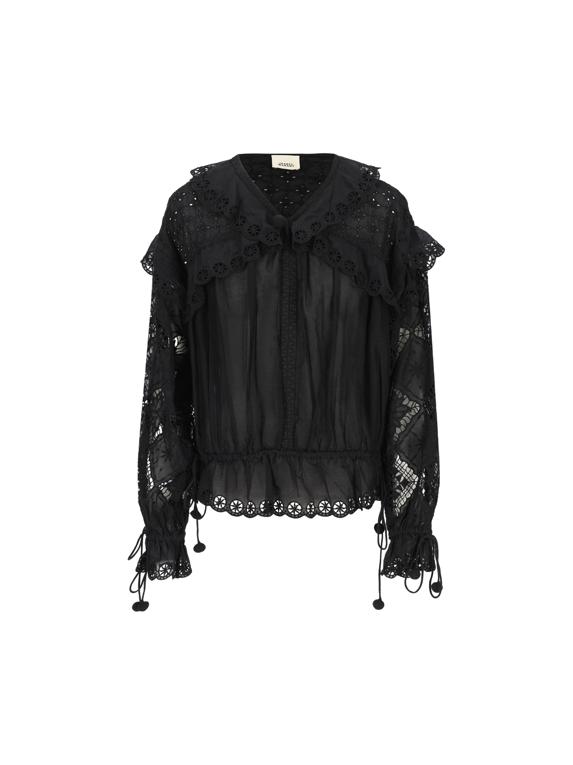 Camicia realizzata in camicia e seta. 26EHT0886FA-D2J17I 01BK ISABEL MARANT 