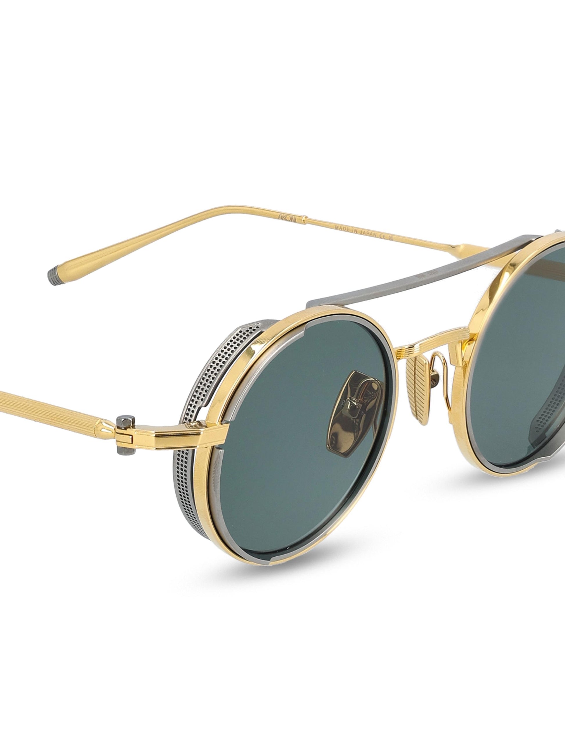 Occhiali da sole realizzati in titanio. AKS-505F-46 GLD - PLD AKONI 