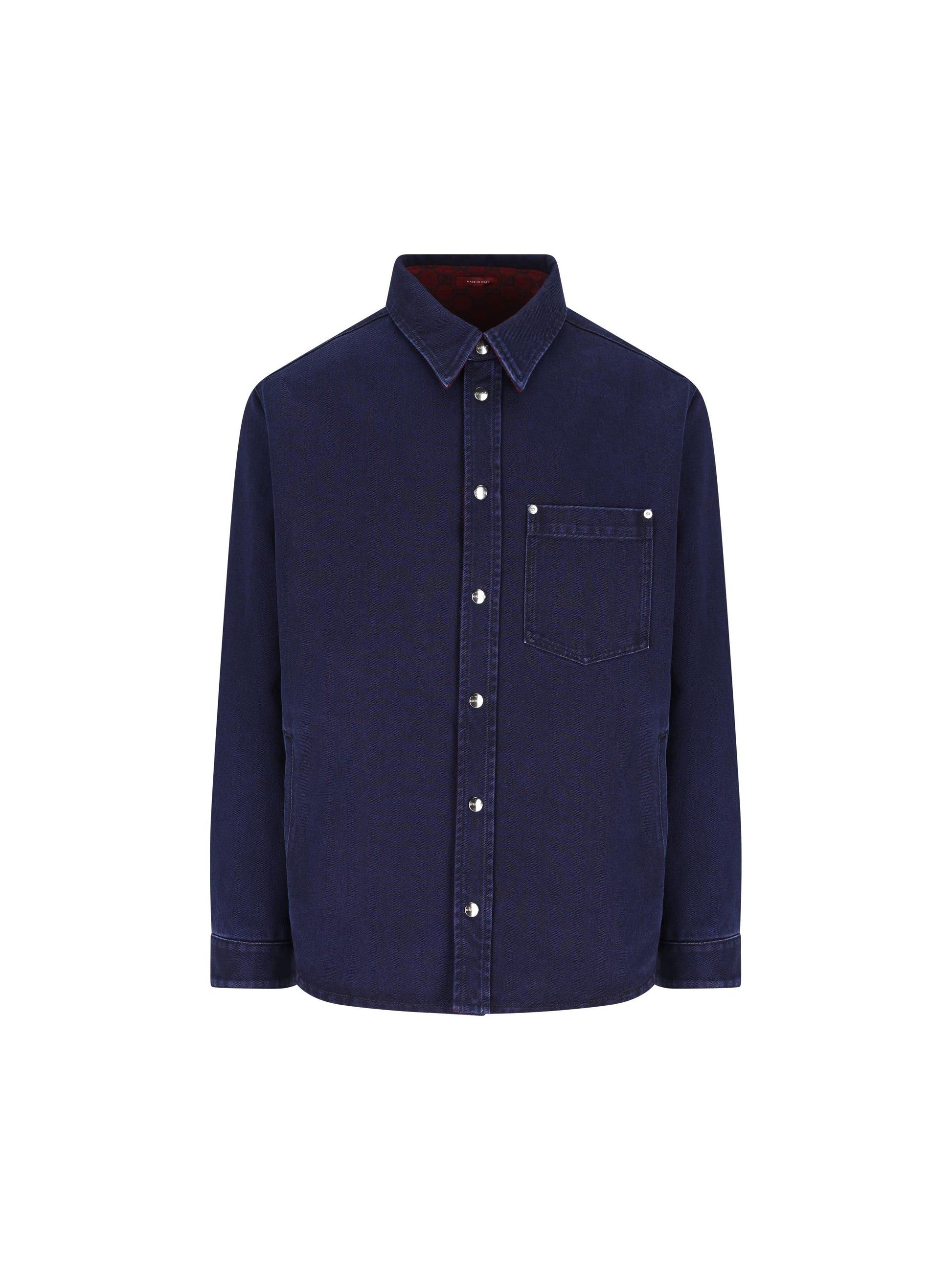 Camicia reversibile in denim e flanella 835282 XDDB64447 GUCCI 