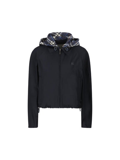 Giacca Newcott cropped con cappuccio 8116110 C4008 BURBERRY 