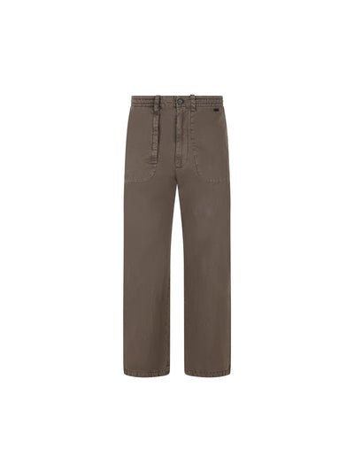 Pantaloni Co/Ny in gabardine tinto in capo 19MMPA006A 000012G922 MASSIMO OSTI STUDIO 